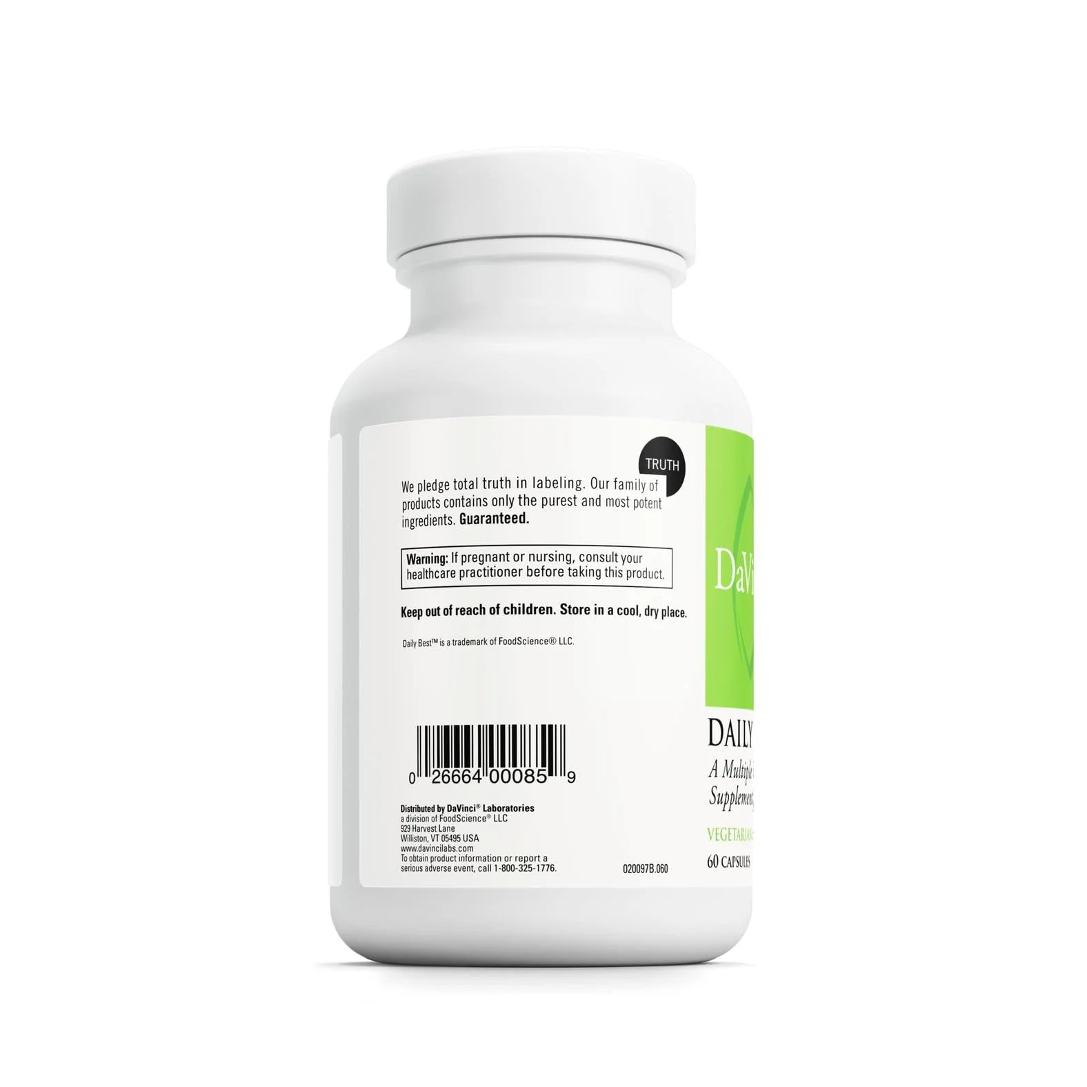 DAVINCI Labs Daily Best Ultra – 60 Veg Caps | Cardio & Bone Health - Image 3