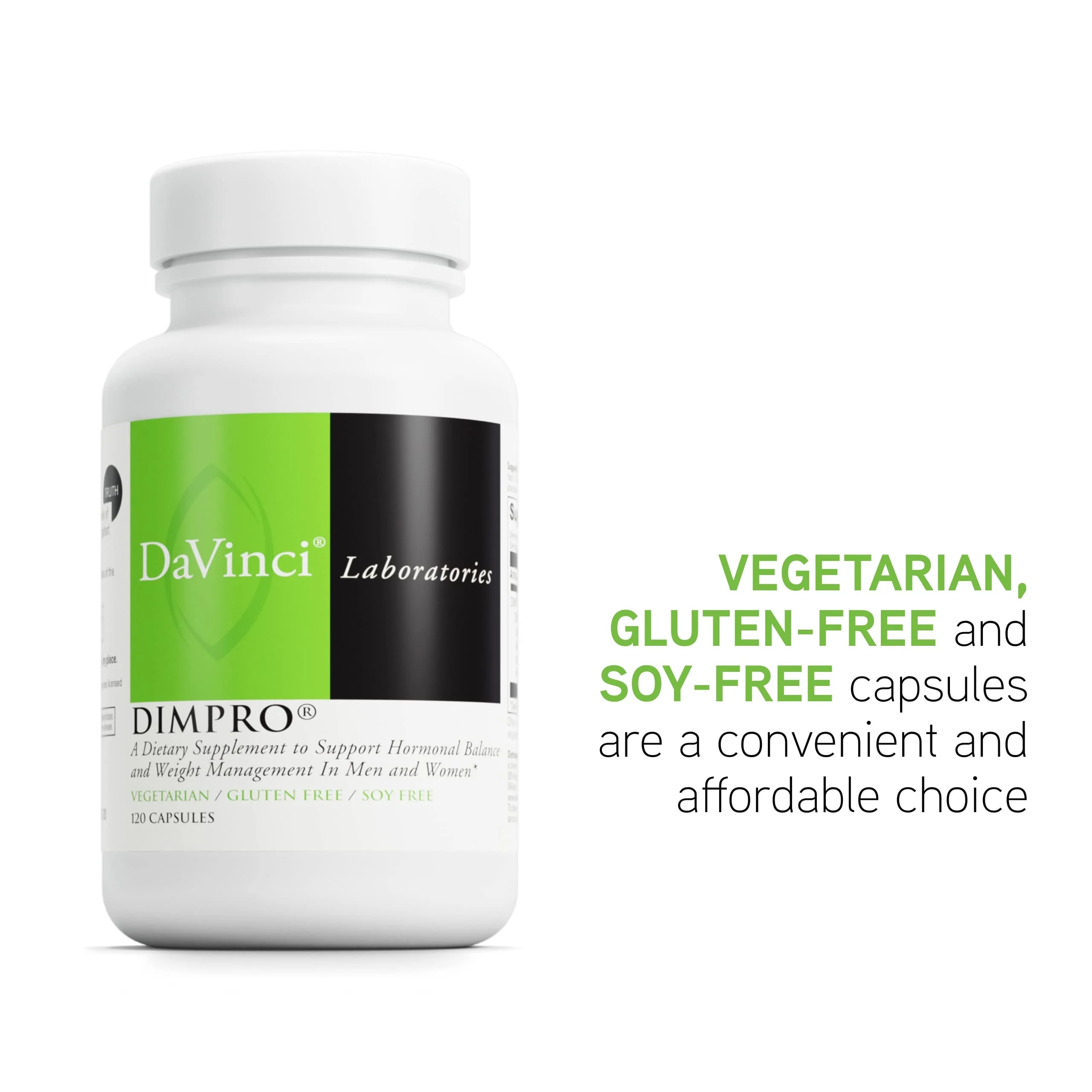 DaVinci Labs DIMPro 75mg – Hormonal Balance & Estrogen Metabolism | Gluten-Free, 120 Servings - Image 5