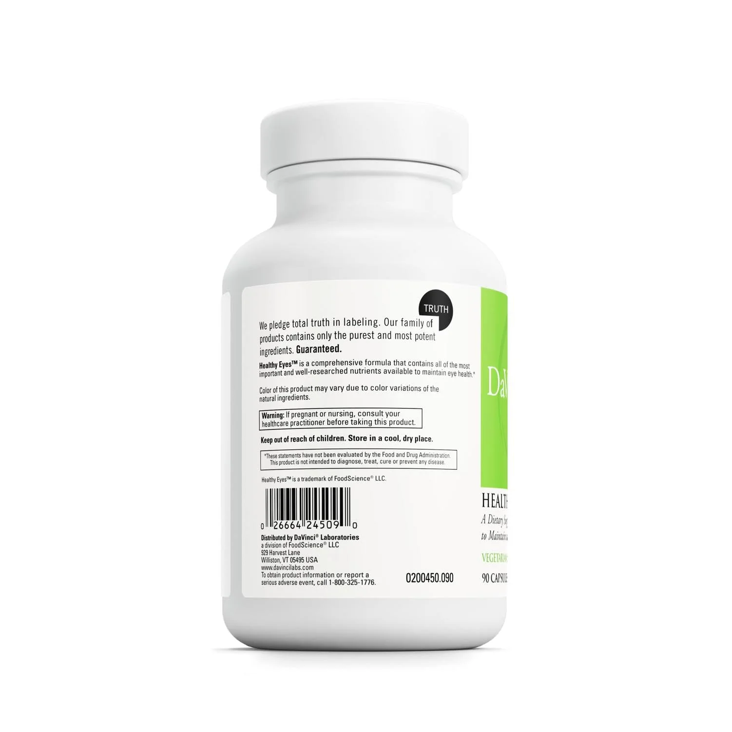 DAVINCI Labs Healthy Eyes - 90 Vegetable Capsules | Eye Health Supplement with Lutein, Lycopene & Zeaxanthin - Image 3