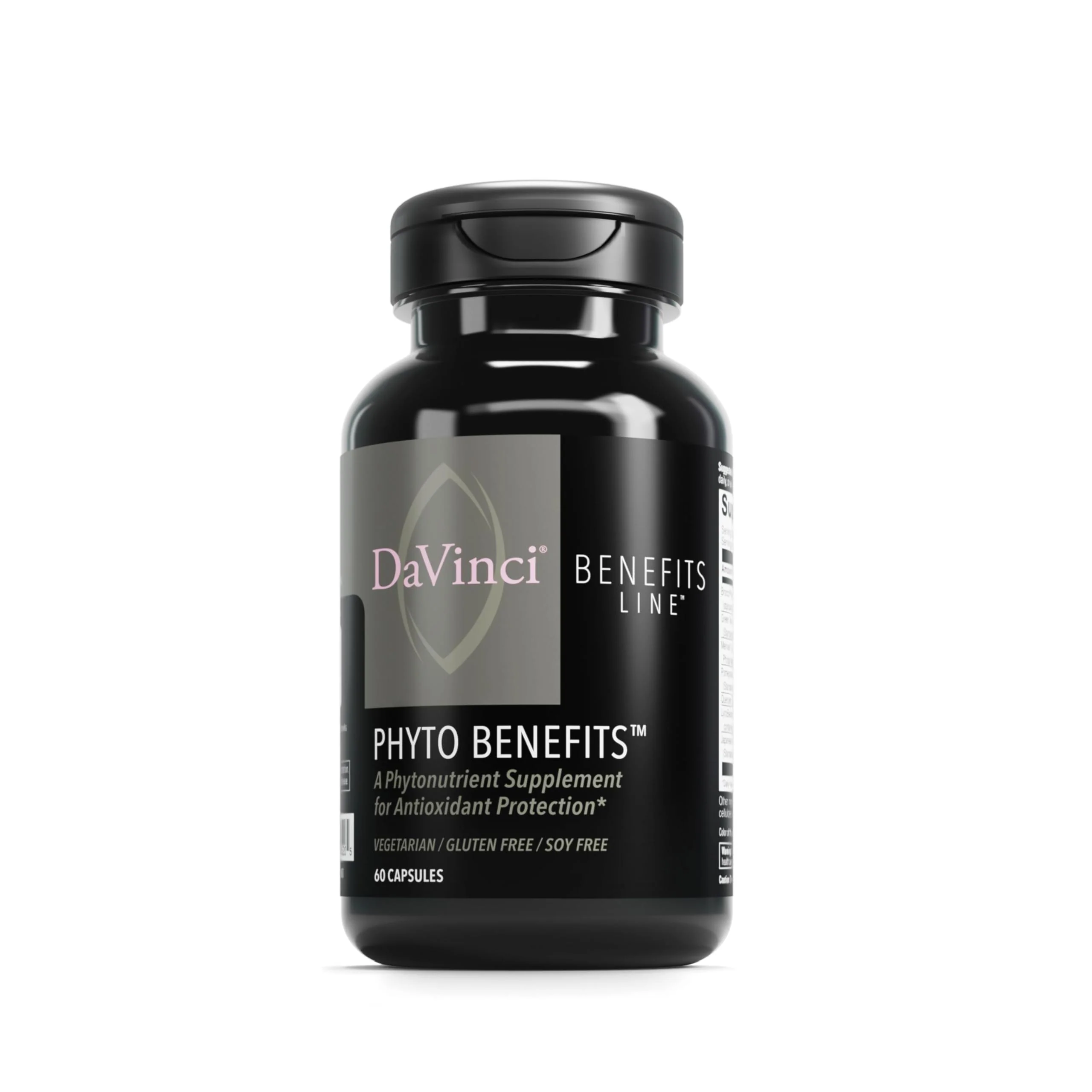 DAVINCI Labs Phyto Benefits – Heart, Brain & Immune Health | Curcumin, Quercetin, Green Tea | Vegetarian, Gluten-Free, Soy-Free | 60 Caps - Image 7
