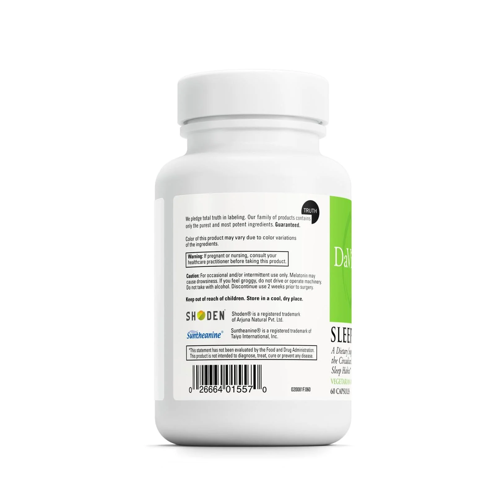 DAVINCI Labs Sleep Complete – Melatonin, Ashwagandha & L-Theanine | Gluten-Free, 60 Vegetarian Capsules - Image 3