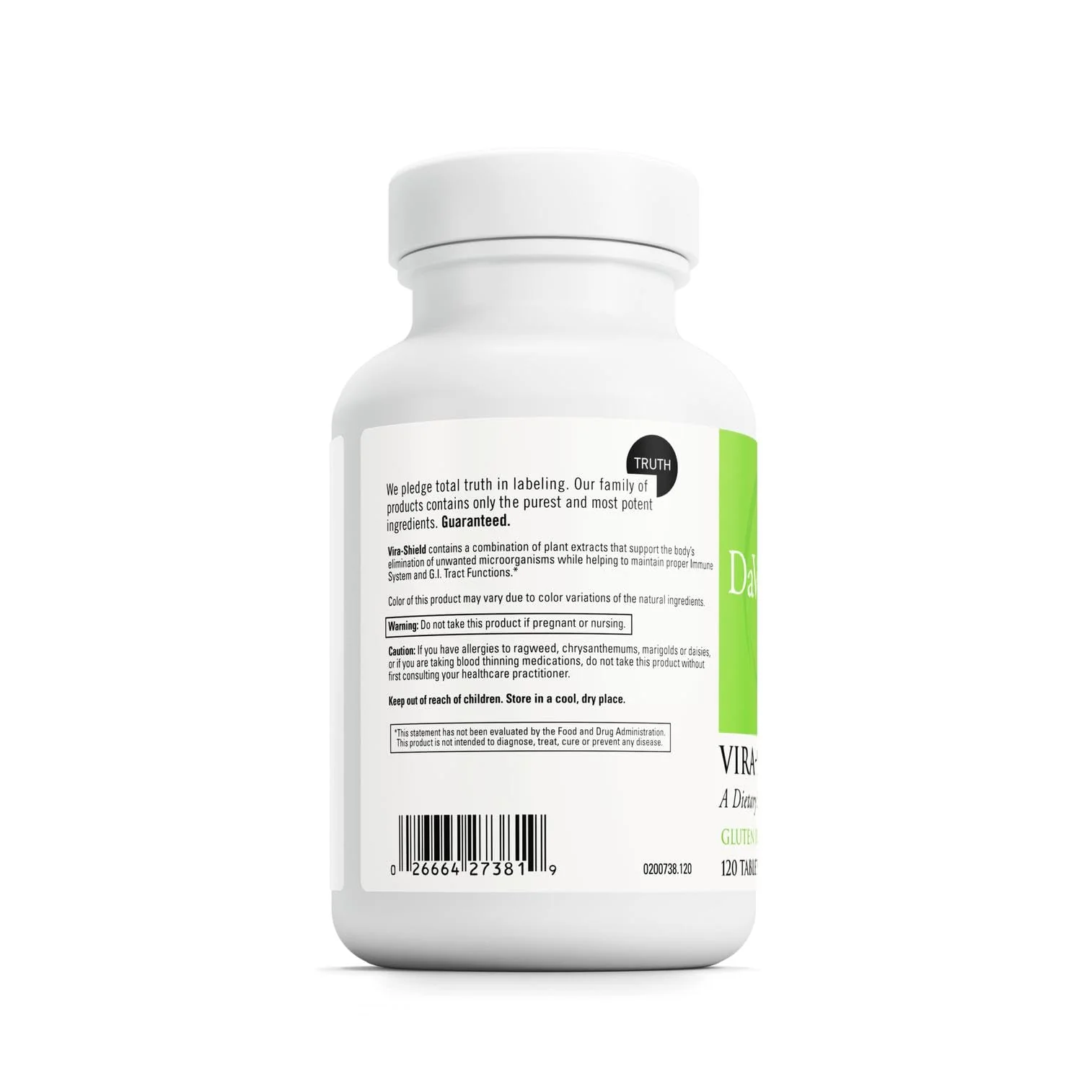 DAVINCI Labs Vira-Shield – Detox, Immune Support & Healthy GI Function – Gluten-Free, 120 Tablets - Image 3