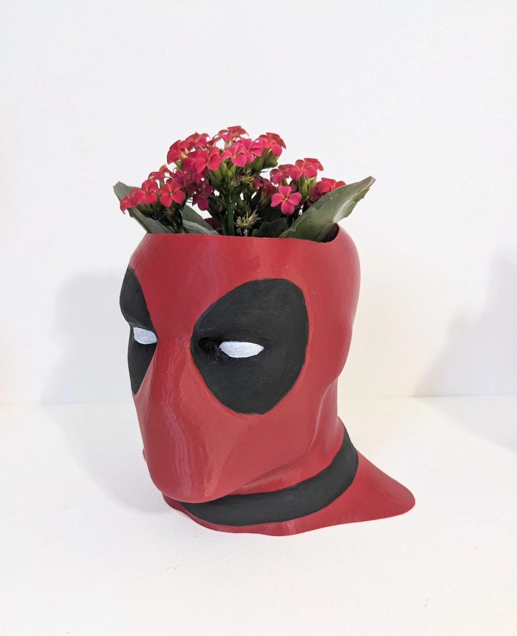 Deadpool  Bust Planter, Hand-Painted Plant Pot Holder, - Image 3
