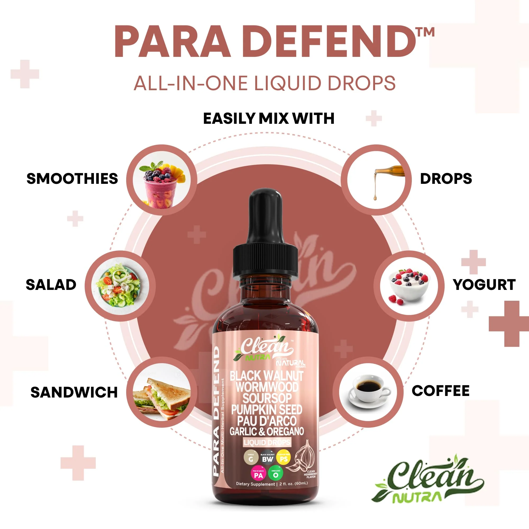 Defend Wormwood & Black Walnut Cleanse Drops for Gut Health | Clean Nutra - Image 6