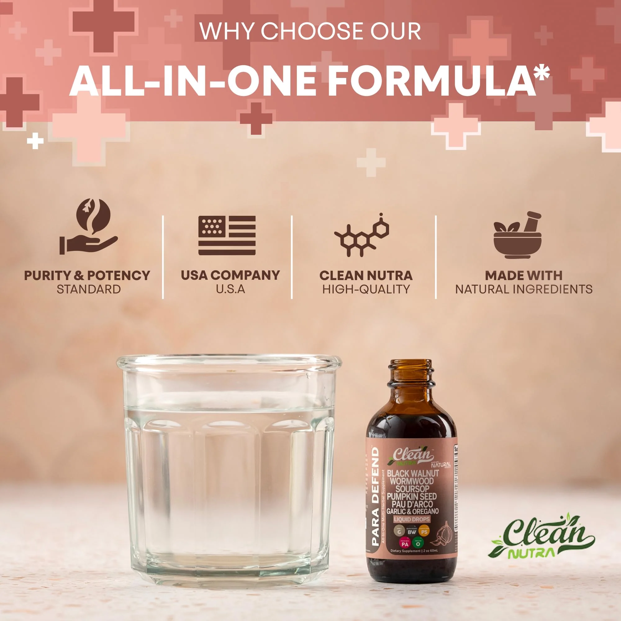 Defend Wormwood & Black Walnut Cleanse Drops for Gut Health | Clean Nutra - Image 8