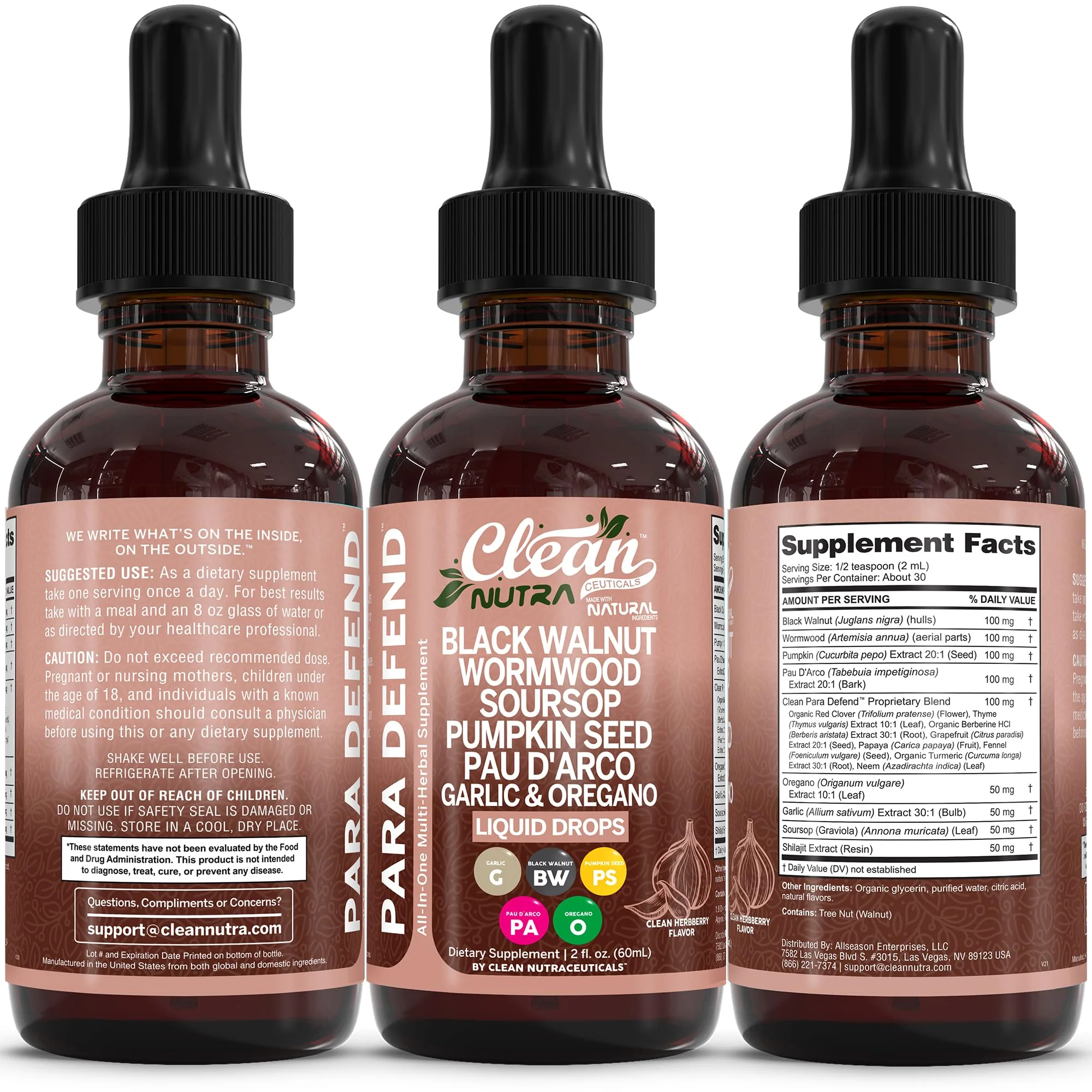 Defend Wormwood & Black Walnut Cleanse Drops for Gut Health | Clean Nutra - Image 9