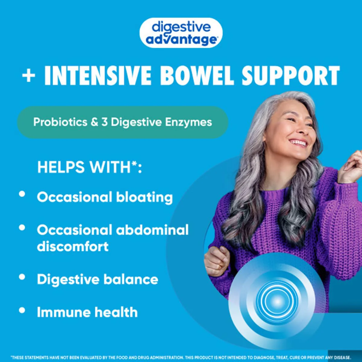 Digestive Advantage IBS Probiotics + Enzymes – Intensive Bowel Support, 96 Capsules - Image 7