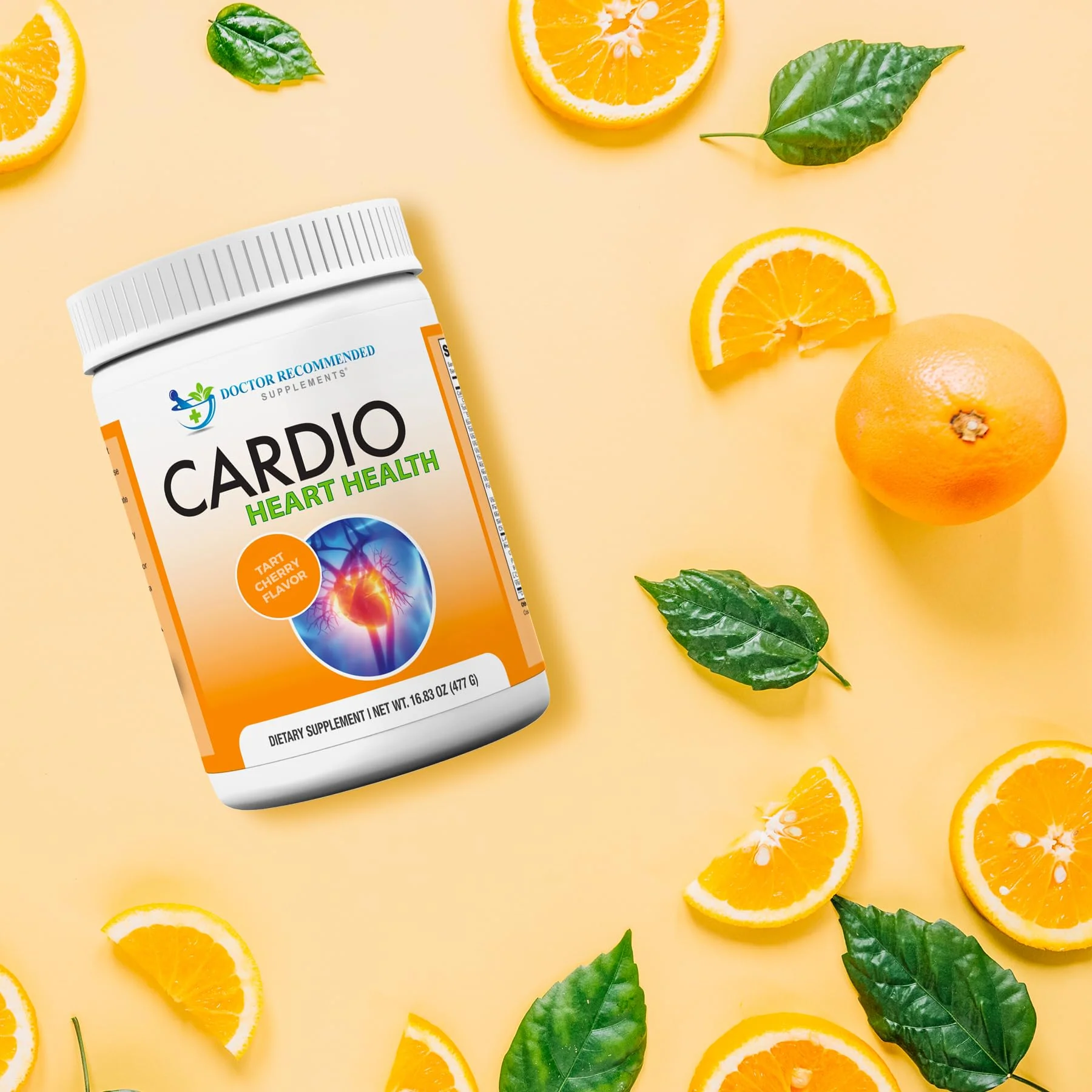 DOCTOR RECOMMENDED SUPPLEMENTS Cardio Heart Health Powder – L-Arginine 5000mg & L-Citrulline 1000mg, Tart Cherry Flavor (Pack of 2, 16.82 oz / 33.64 oz total) - Image 3