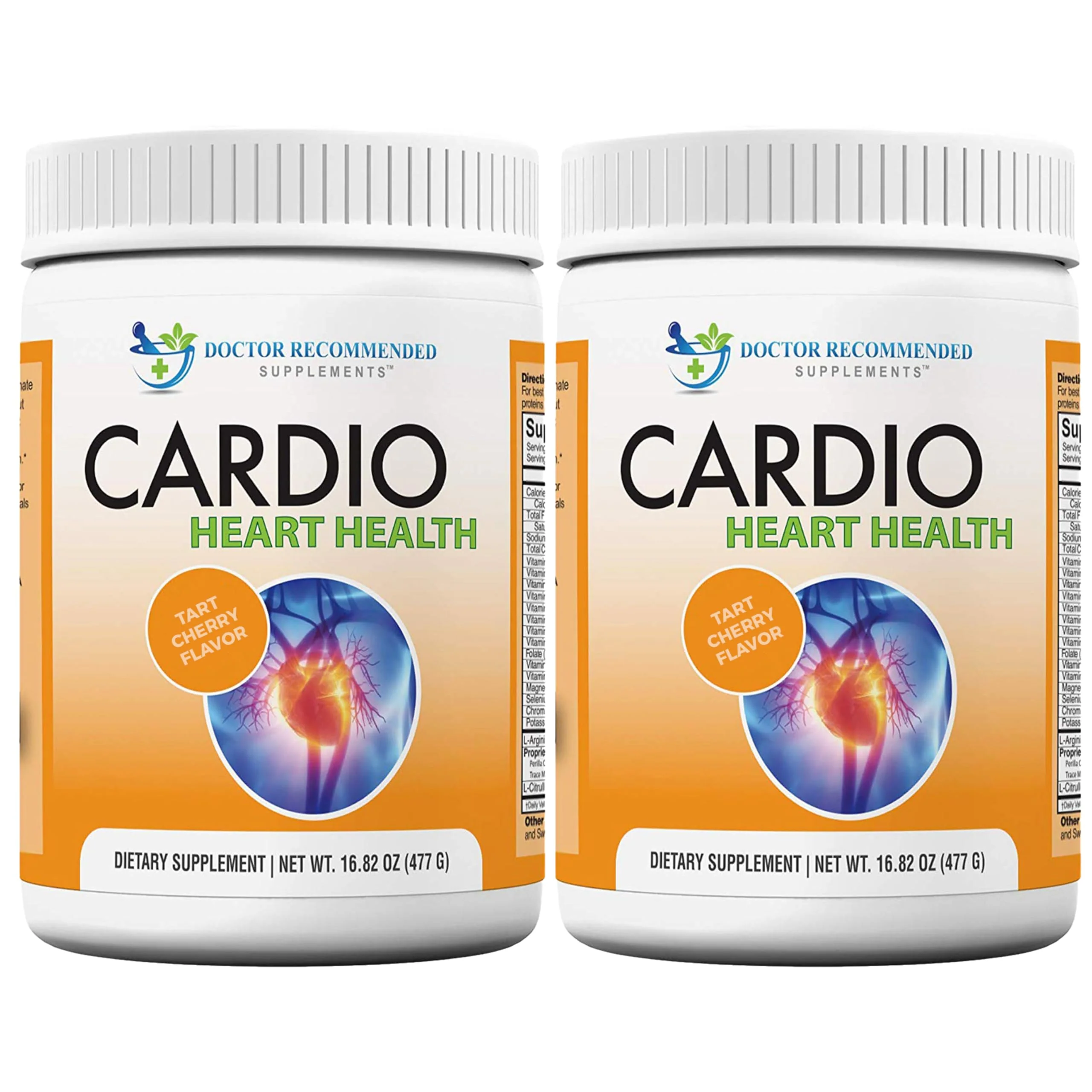 DOCTOR RECOMMENDED SUPPLEMENTS Cardio Heart Health Powder – L-Arginine 5000mg & L-Citrulline 1000mg, Tart Cherry Flavor (Pack of 2, 16.82 oz / 33.64 oz total) - Image 6