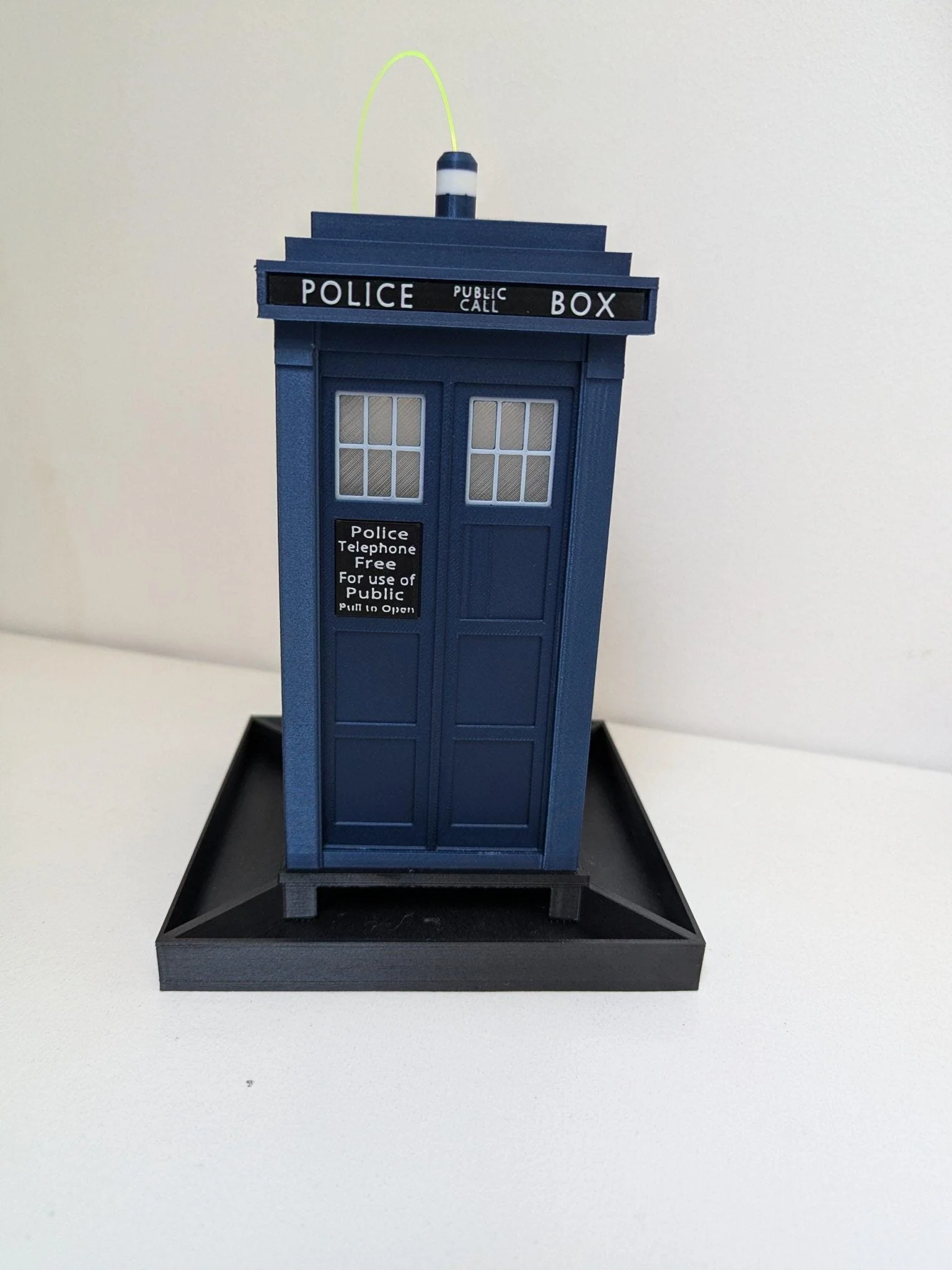 Doctor Who TARDIS Bird Seed Feeder, Handmade 3D Printed Bird Table, Police telephone box in Royal Blue or Navy , Whovian Gift Idea - Image 5