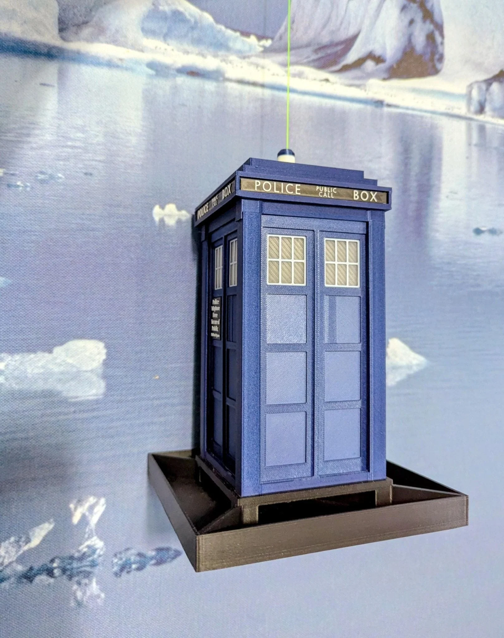 Doctor Who TARDIS Bird Seed Feeder, Handmade 3D Printed Bird Table, Police telephone box in Royal Blue or Navy , Whovian Gift Idea - Image 6