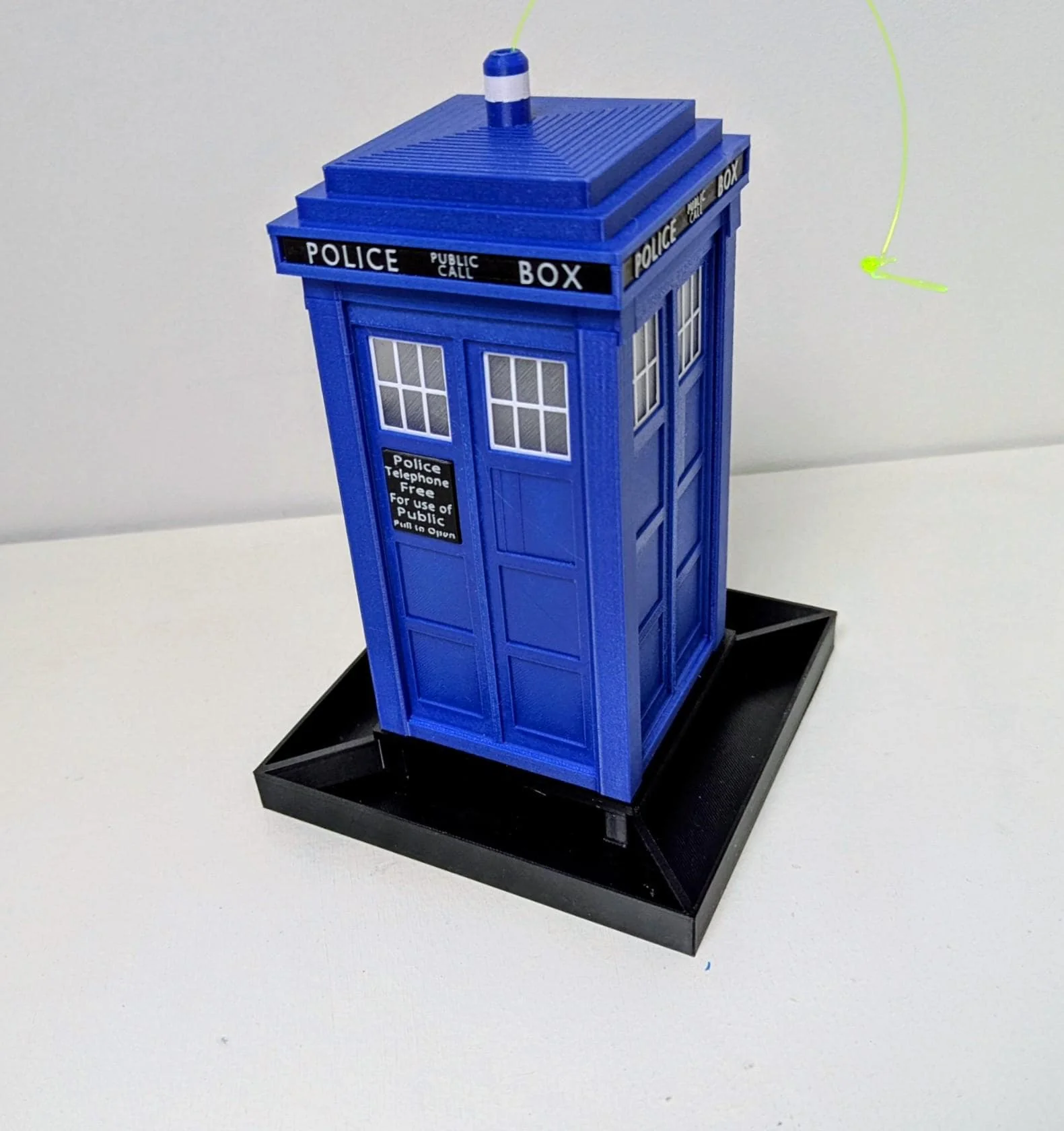 Doctor Who TARDIS Bird Seed Feeder, Handmade 3D Printed Bird Table, Police telephone box in Royal Blue or Navy , Whovian Gift Idea - Image 9