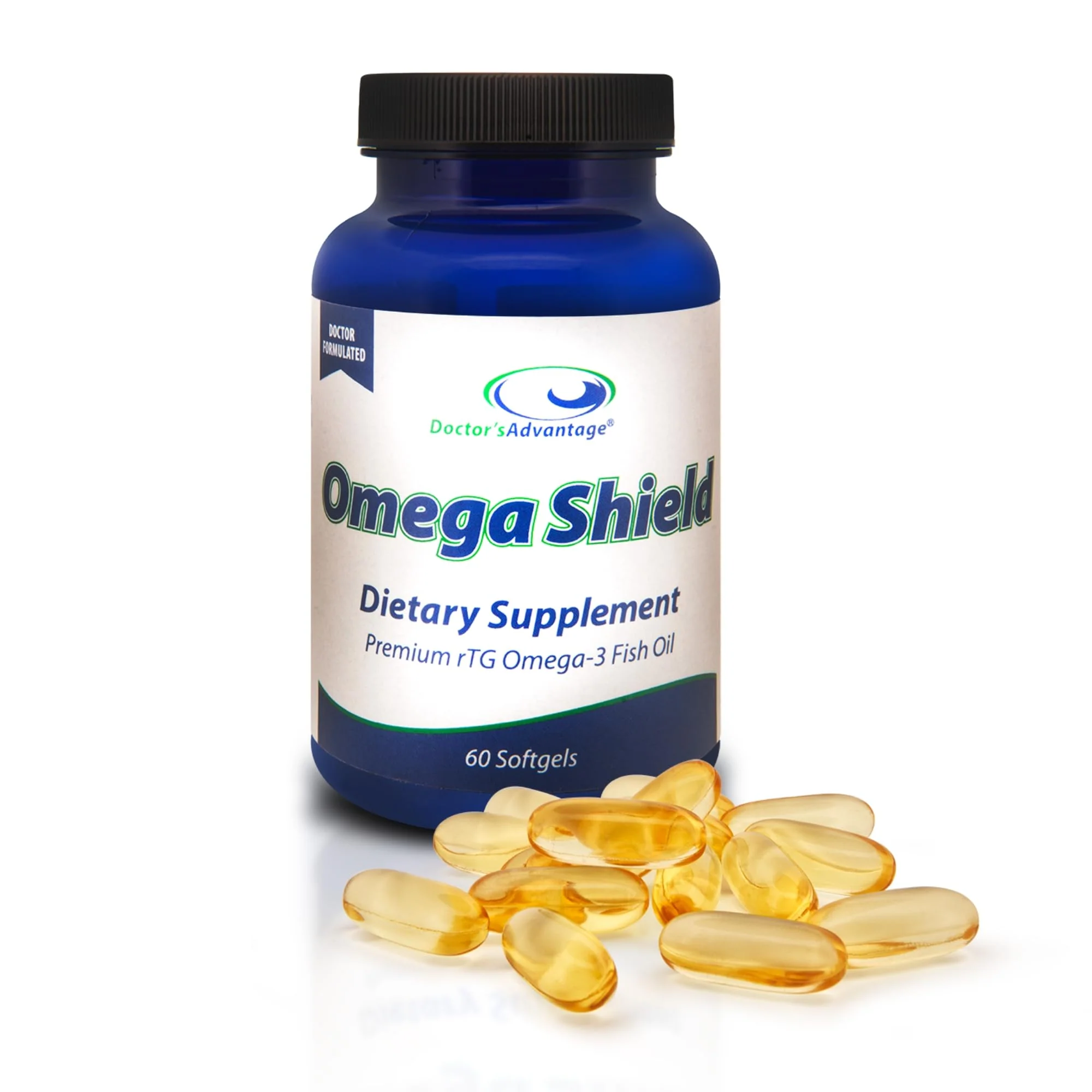 Doctor's Advantage Omega Shield Softgels – Mercury-Free Omega-3 for Heart & Eye Health (60 Softgels, 30-Day Supply) - Image 6