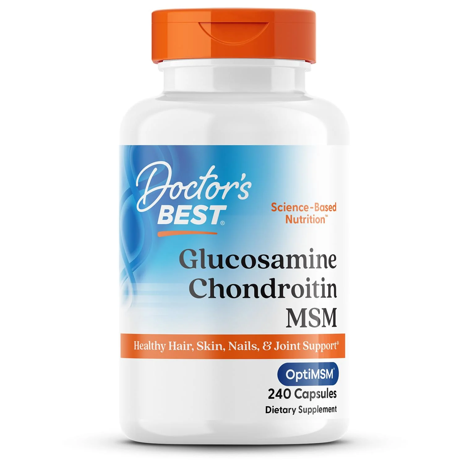 Doctor's Best Glucosamine Chondroitin MSM with OptiMSM - 240 Count