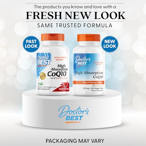 Doctor's Best High Absorption CoQ10 with BioPerine – Heart Health & Energy Support, 100 mg, 360 Vegan Caps - Image 8