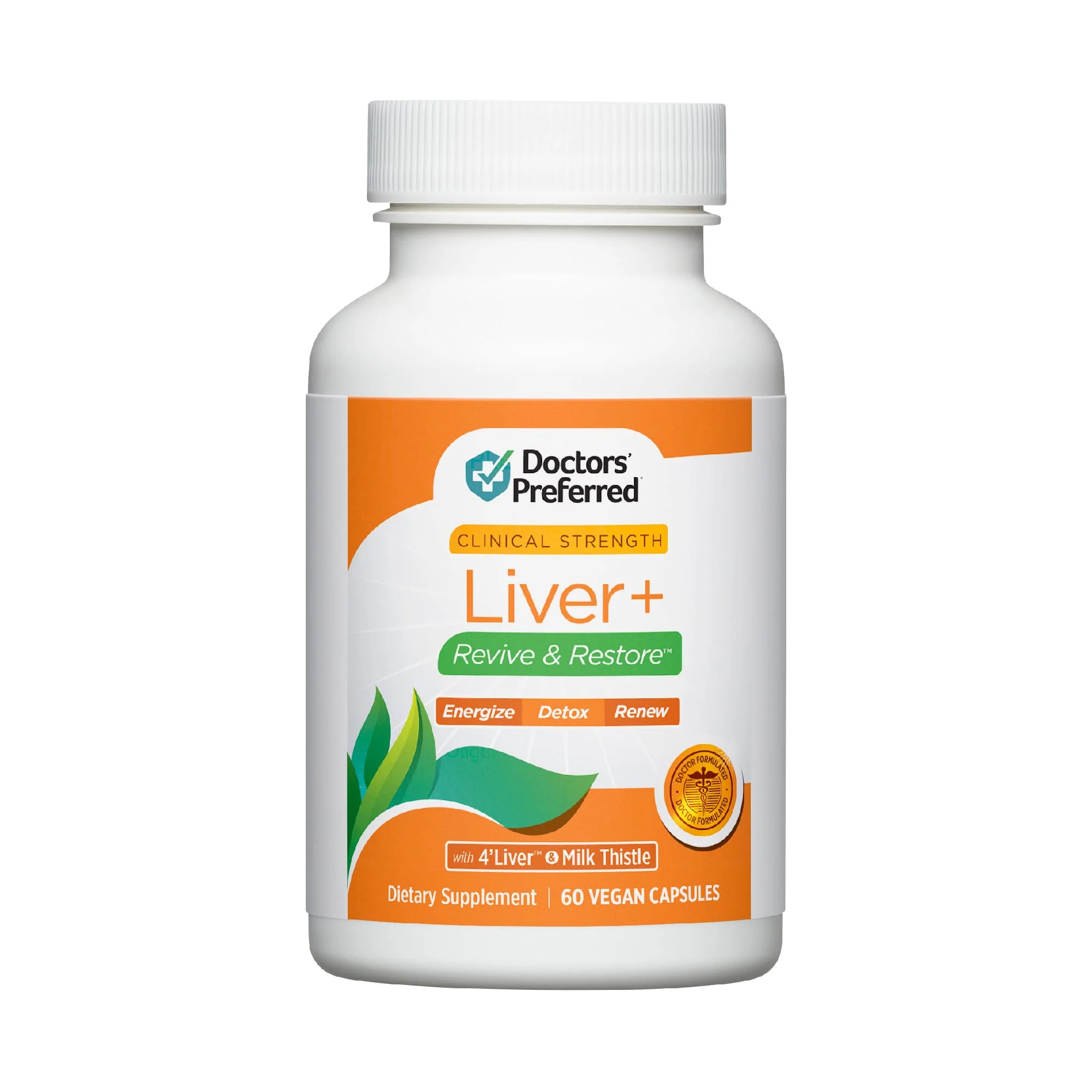 DOCTORS' PREFERRED Liver+ Revive & Restore 10-in-1 Formula with 4’LIVER & Milk Thistle | 60 Capsules - Image 10