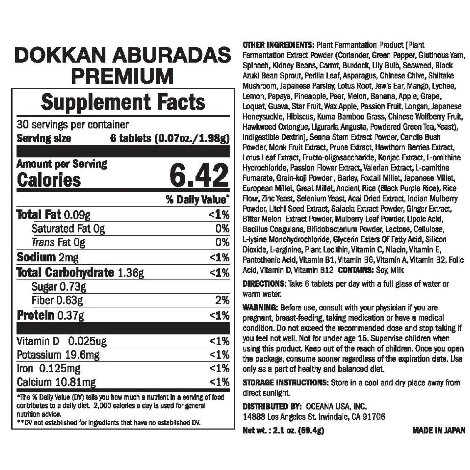DOKKANABURADAS Natural Digestive Enzymes & Superfoods Multi-Herb Supplement – 46 Vegetables & 17 Herbal Fibers for Metabolism & Gut Health, Made in Japan, 180 Tablets, Premium - Image 8