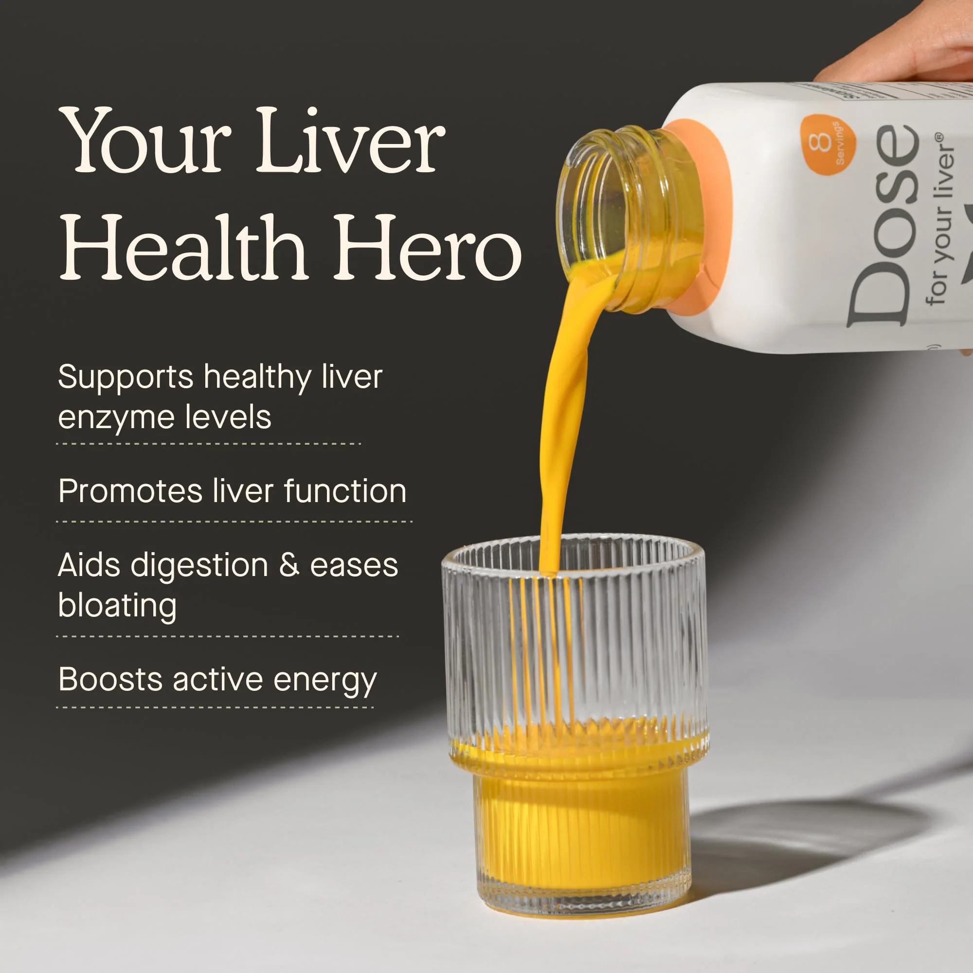 DOSE Liver Cleanse Detox & Repair - Organic Milk Thistle & Turmeric (16oz x3) - Image 3