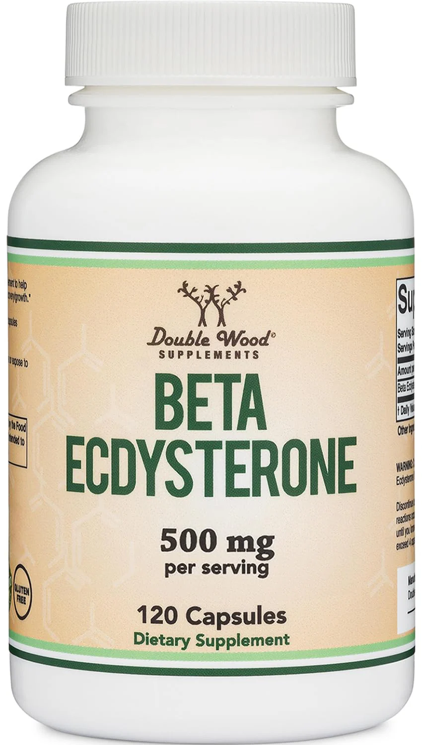 Double Wood Beta Ecdysterone Supplement - 500mg per Serving, 60 Servings, Non-GMO & Gluten Free - Image 5