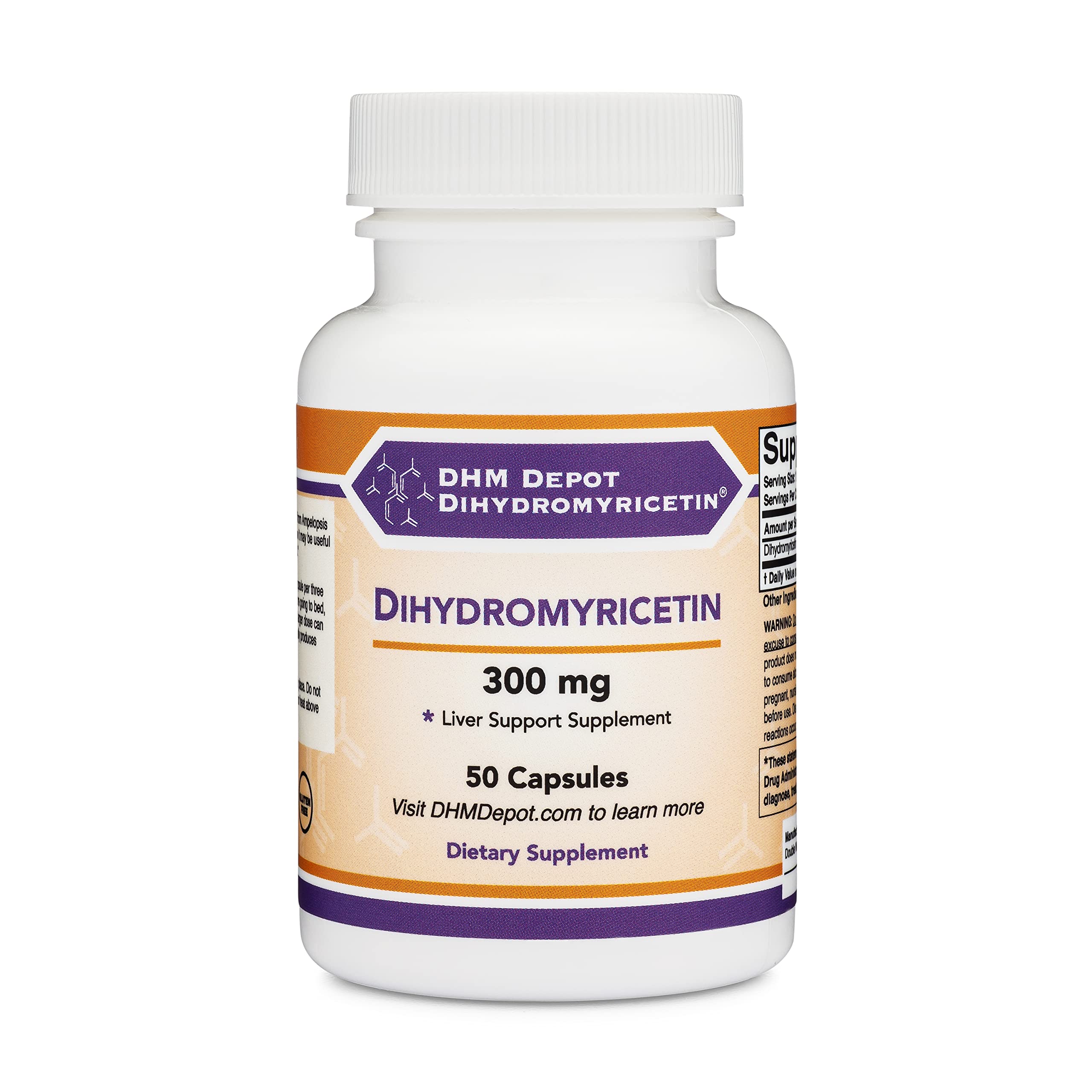 Double Wood DHM Depot – Liver Support, 50 Capsules (300 mg each) Pack of 2 – Non-GMO & Gluten Free - Image 5
