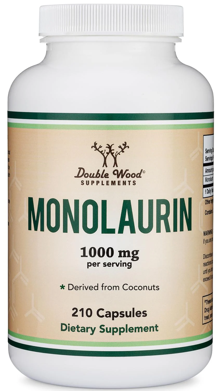 Double Wood Monolaurin Immune Support – 1,000mg per Serving, 210 Capsules (Vegan, Non-GMO, Gluten Free) – Pack of 2 - Image 10
