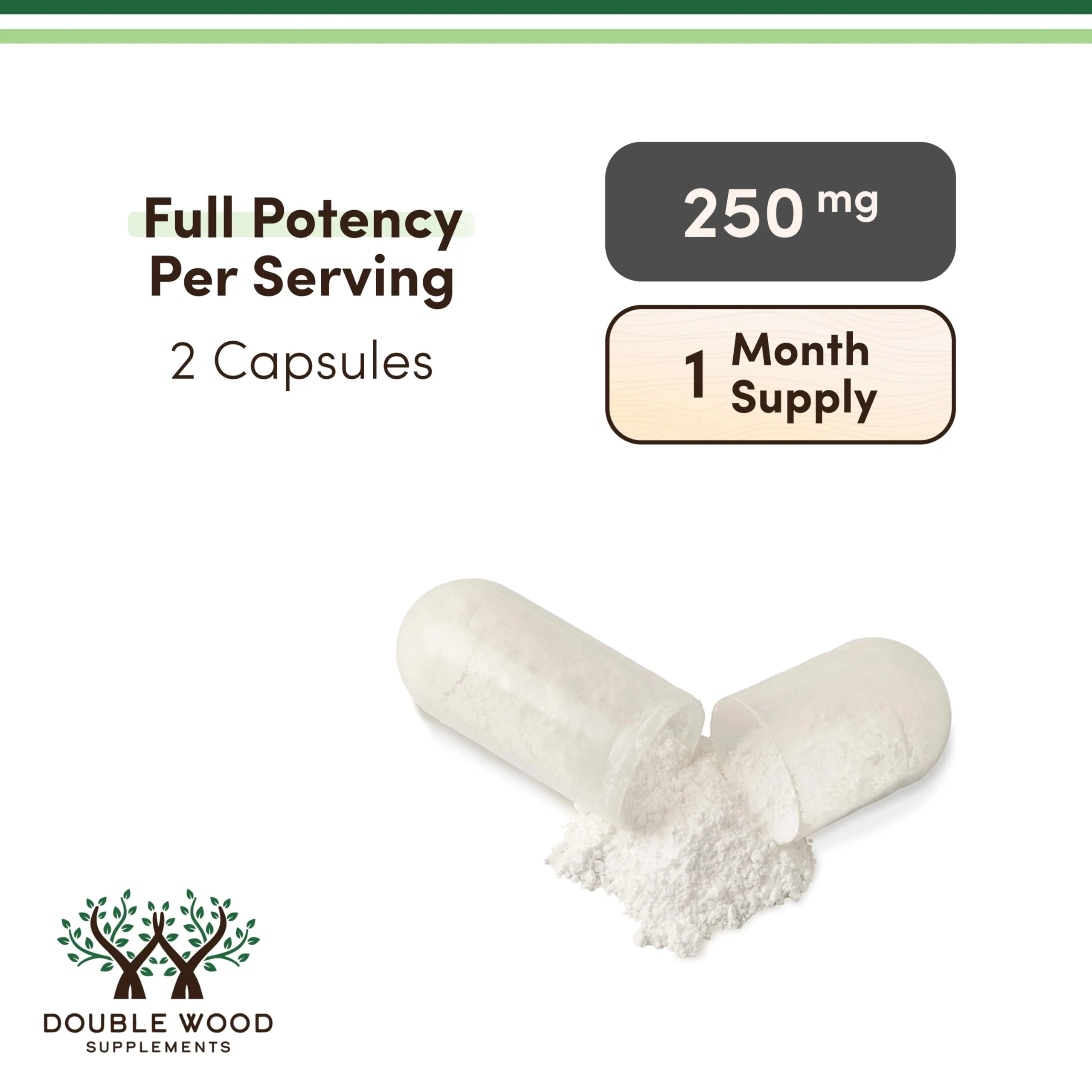 Double Wood NMN 250mg – 60 Capsules, 30 Servings, Gluten Free - Image 15