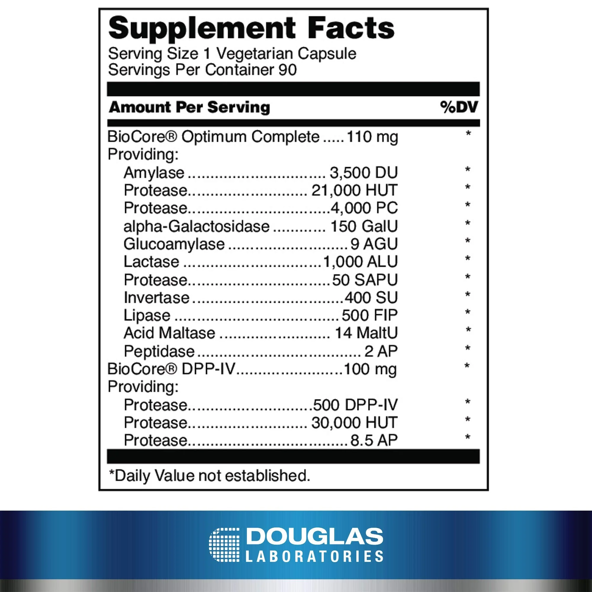 Douglas Laboratories G.I. Digest | Complete Enzyme Formula with Gluten & Dairy Enzymes | 90 Capsules - Image 2