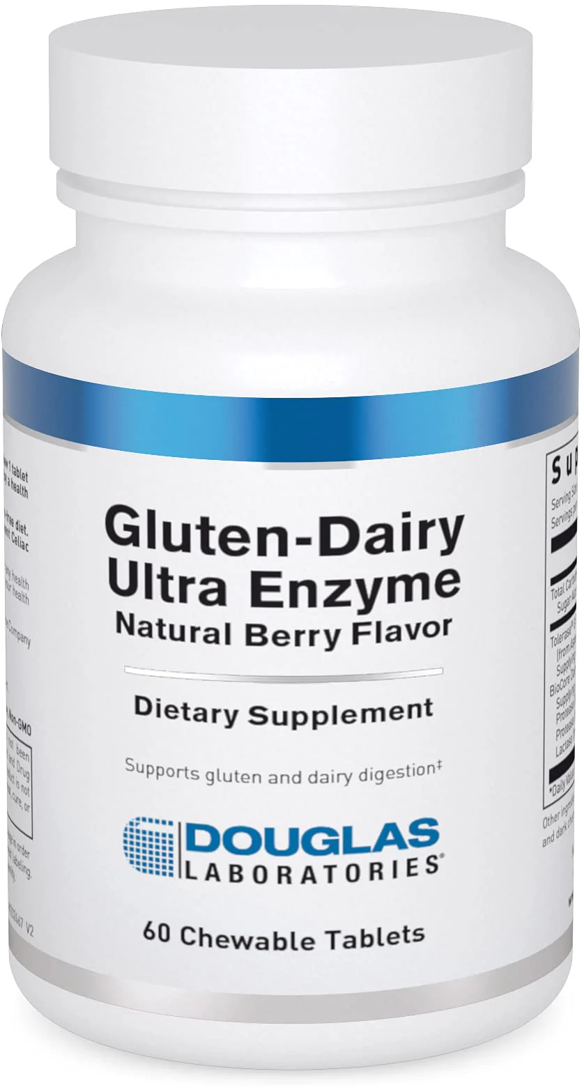 Douglas Laboratories Gluten-Dairy Ultra Enzyme | Gluten & Dairy Digestion Support | 60 Chewable Tablets - Image 10