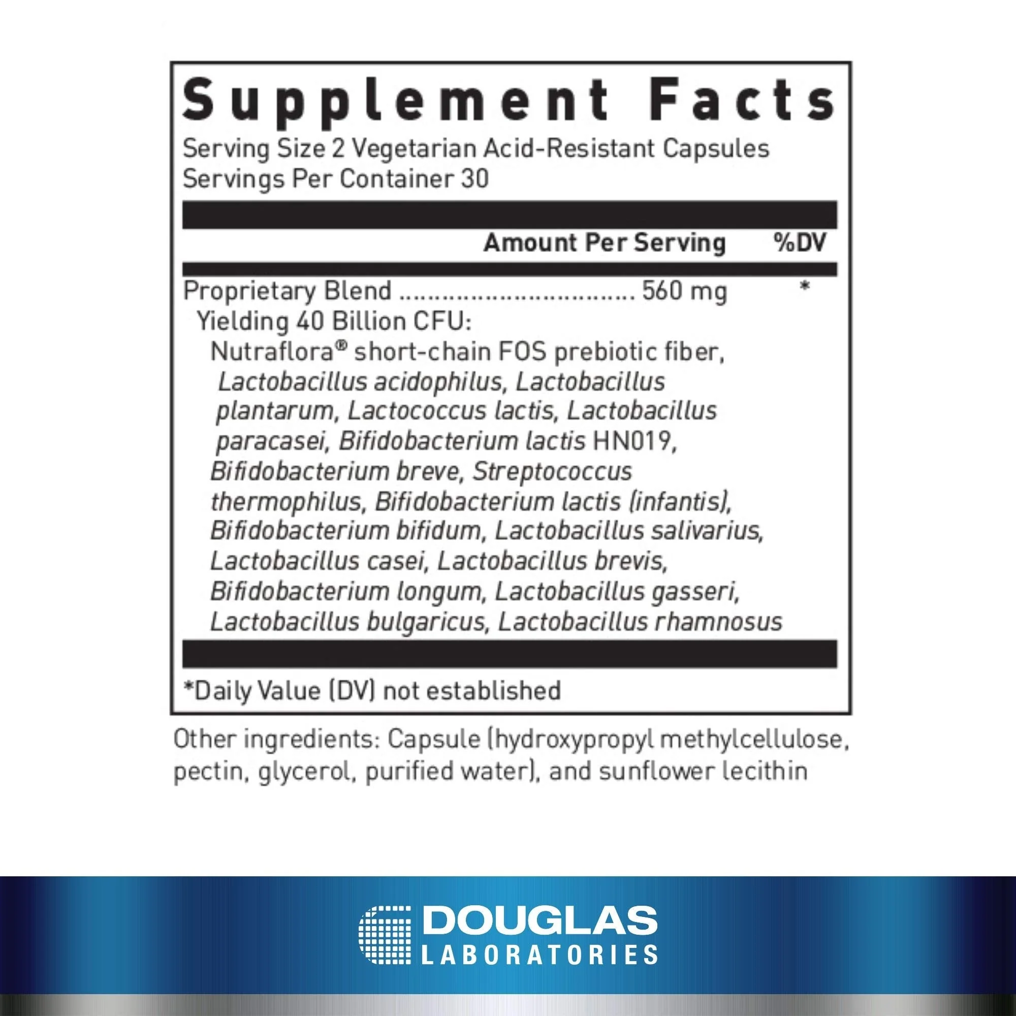 Douglas Laboratories Multi-Probiotic 40 Billion – Synbiotic Probiotics & Prebiotics for Gut Health | 60 Vegetarian Acid-Resistant Capsules - Image 11