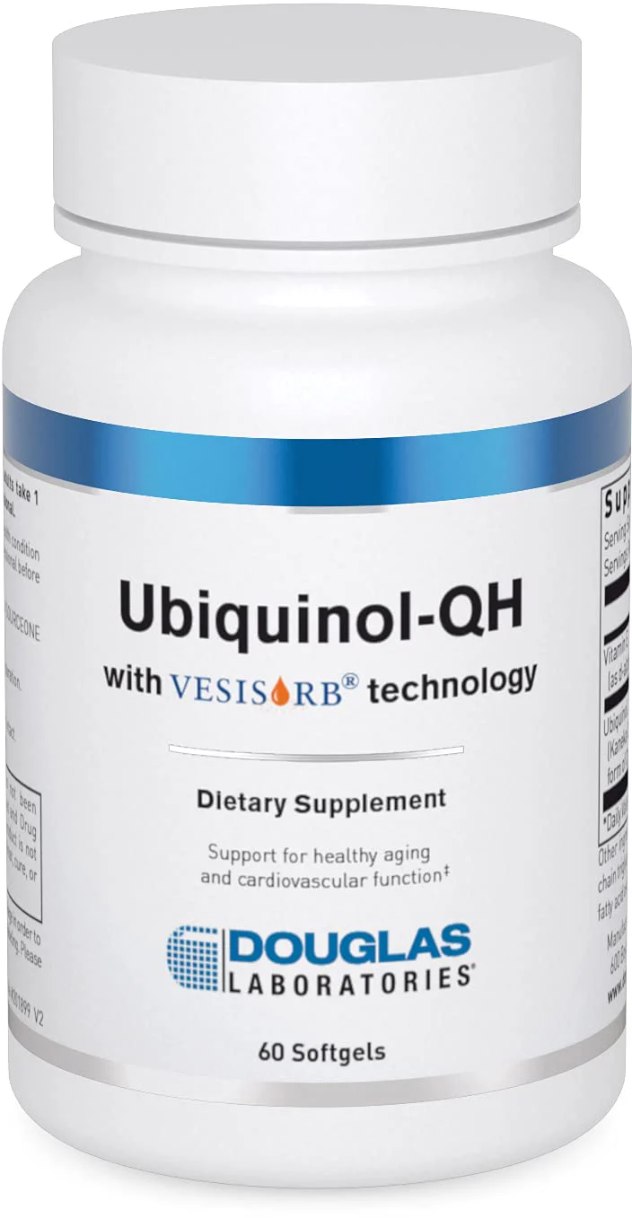 Douglas Laboratories Ubiquinol-QH | CoEnzyme Q10 to Support Healthy Aging and Cardiovascular Function | 60 Softgels