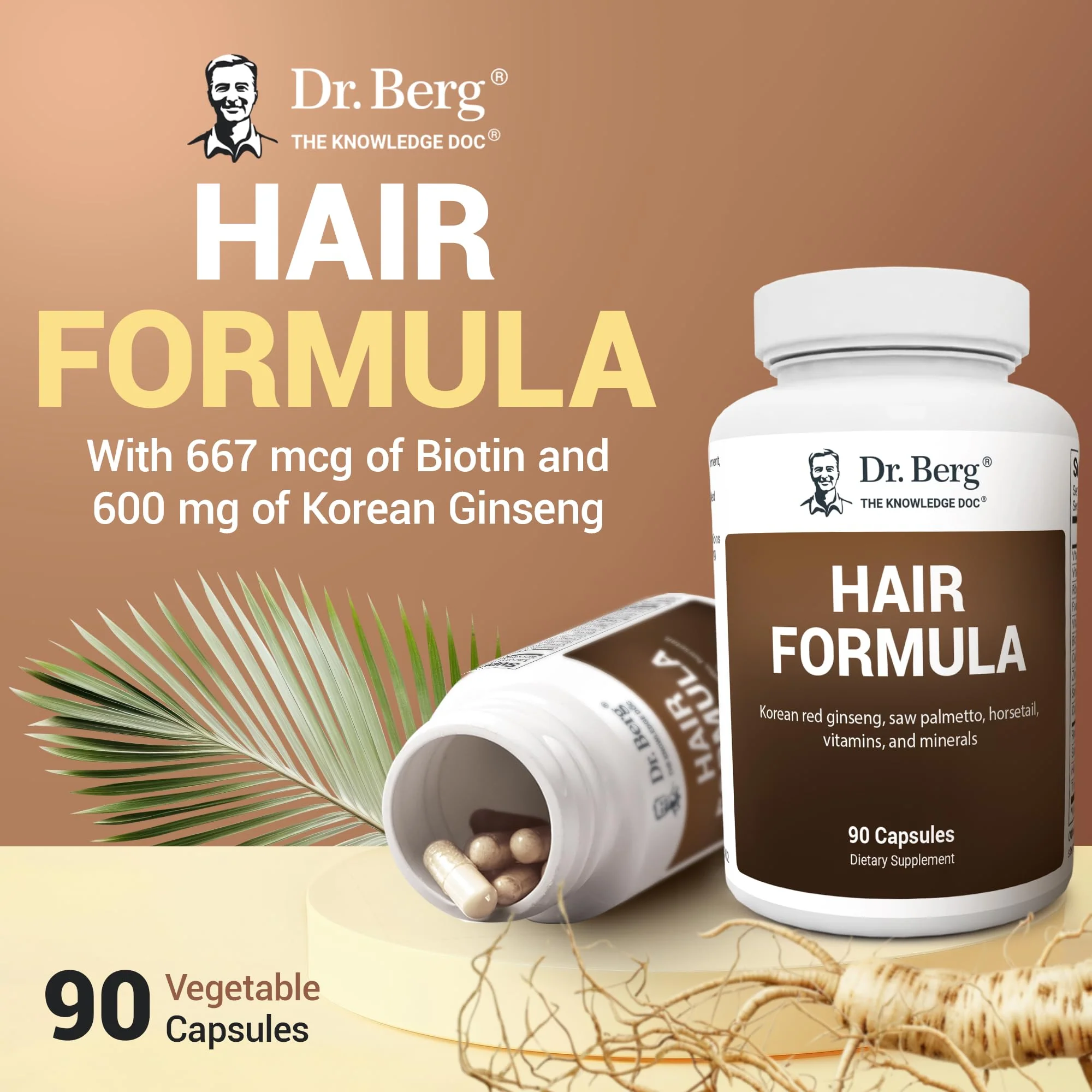 Dr. Berg All-in-One Vitamins for Hair, Skin & Nails – Advanced Formula (90 Veg Capsules) - Image 13