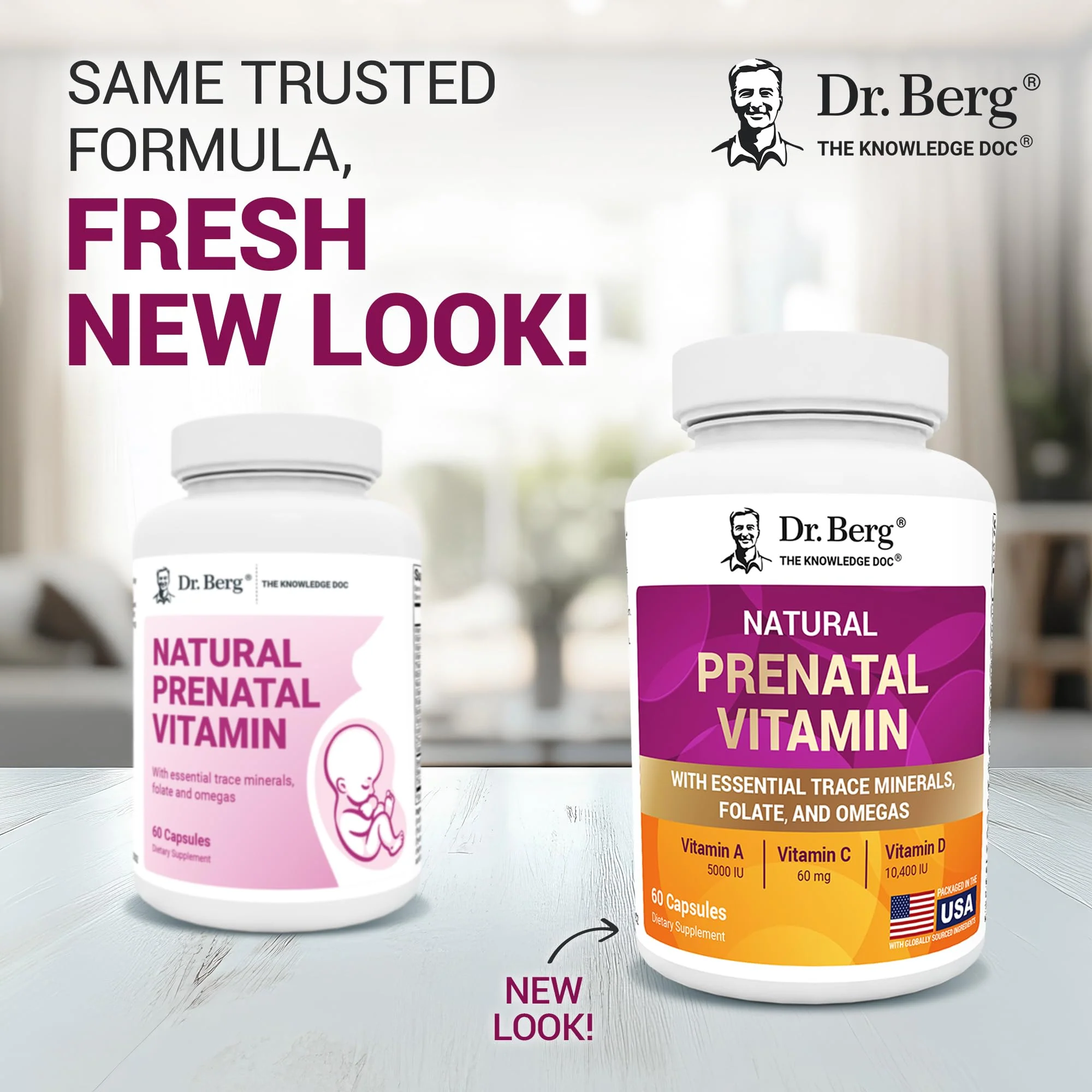 Dr. Berg Natural Prenatal Vitamins for Women – Folate, Omegas & 11 Superfoods | 60 Capsules - Image 2