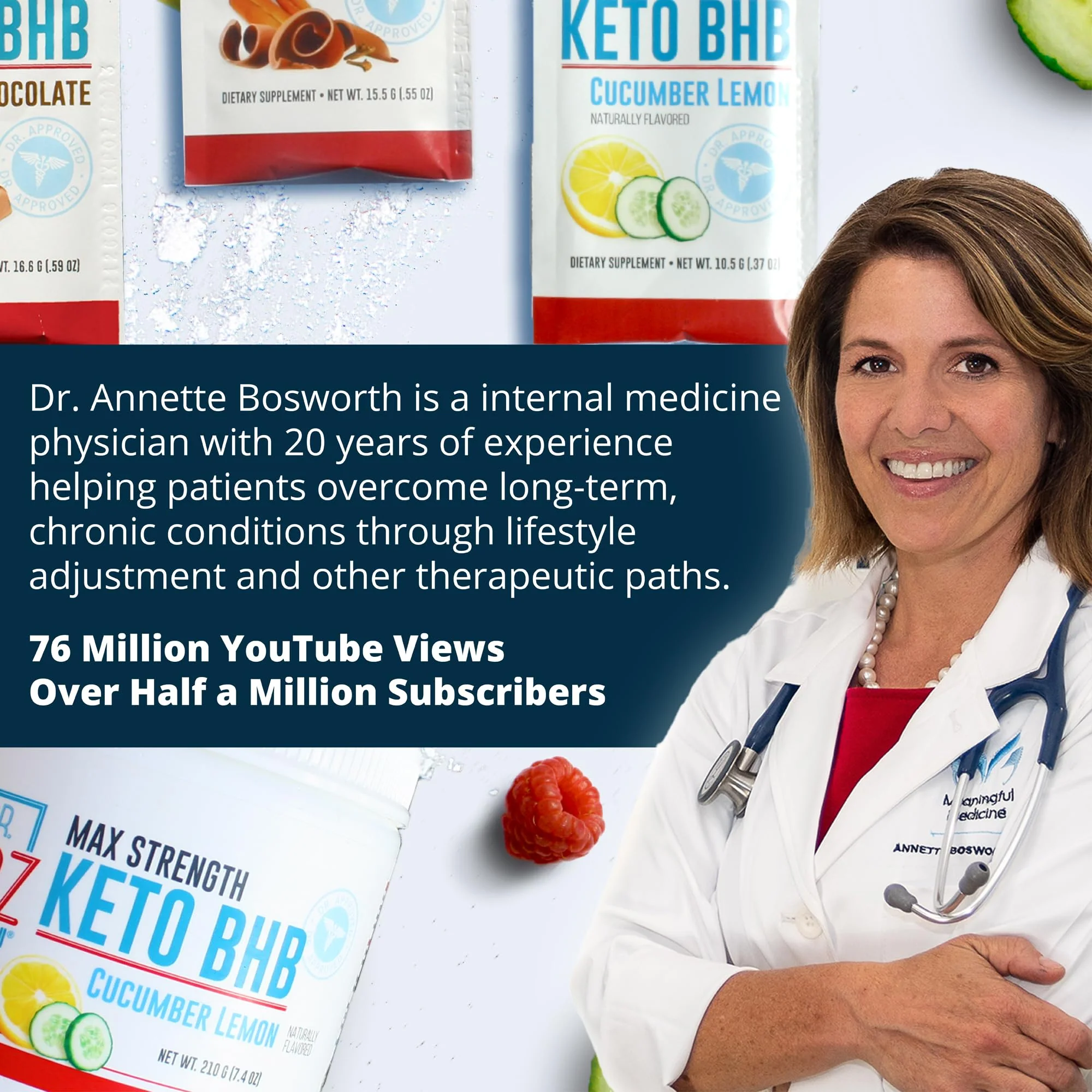 Dr. Boz Pucker UP! Clear Ketones – 20 Packets | Fast-Acting Liquid BHB for Energy & Clarity, Made in USA - Image 13
