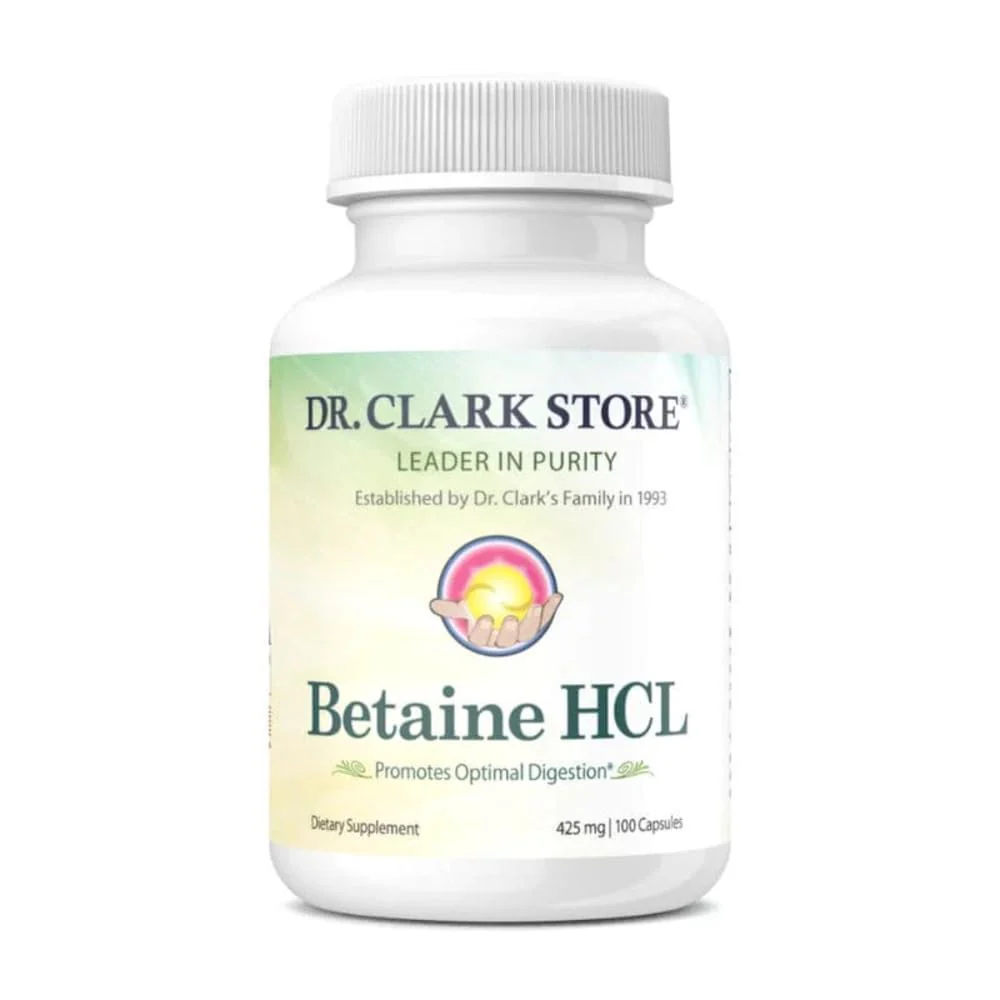 Dr Clark Betaine HCL Digestive Enzymes – 2 Pack, 100 Capsules, 425 mg - Image 10