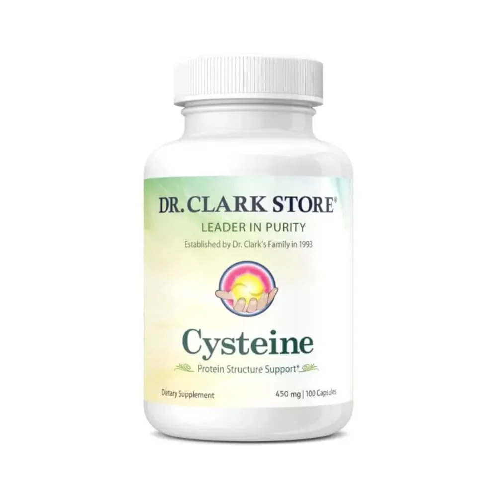 Dr Clark Store Cysteine 500mg – 100 Capsules (Pack of 2) for Immune & Respiratory Support