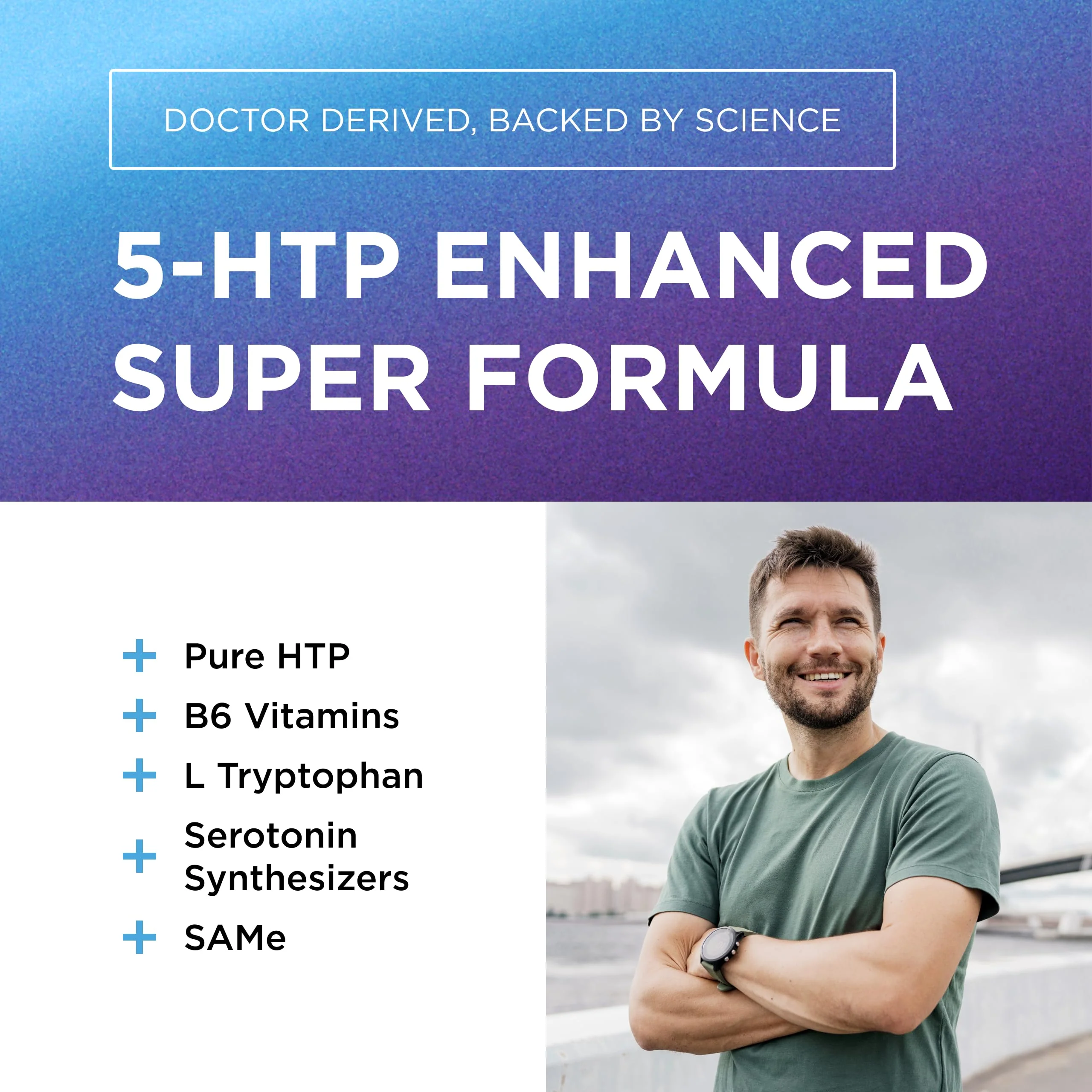 DR. EMIL NUTRITION 200 MG 5-HTP Plus with SAM-e – Mood, Stress & Sleep Support | 120 Vegan Capsules (60 Servings) - Image 3