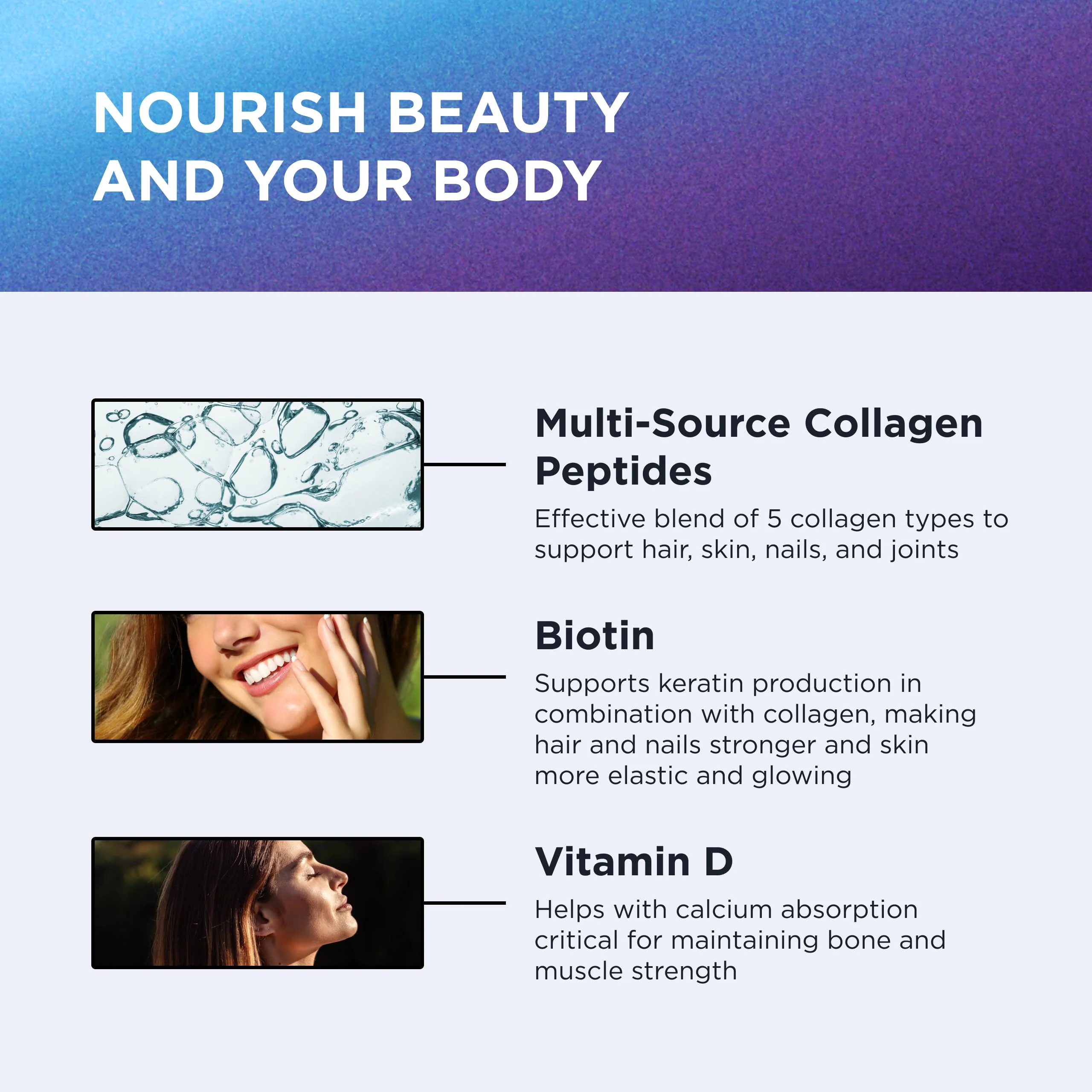 DR. EMIL NUTRITION Multi Collagen Plus Biotin & Vitamin D – Hair, Skin & Nails - Image 5