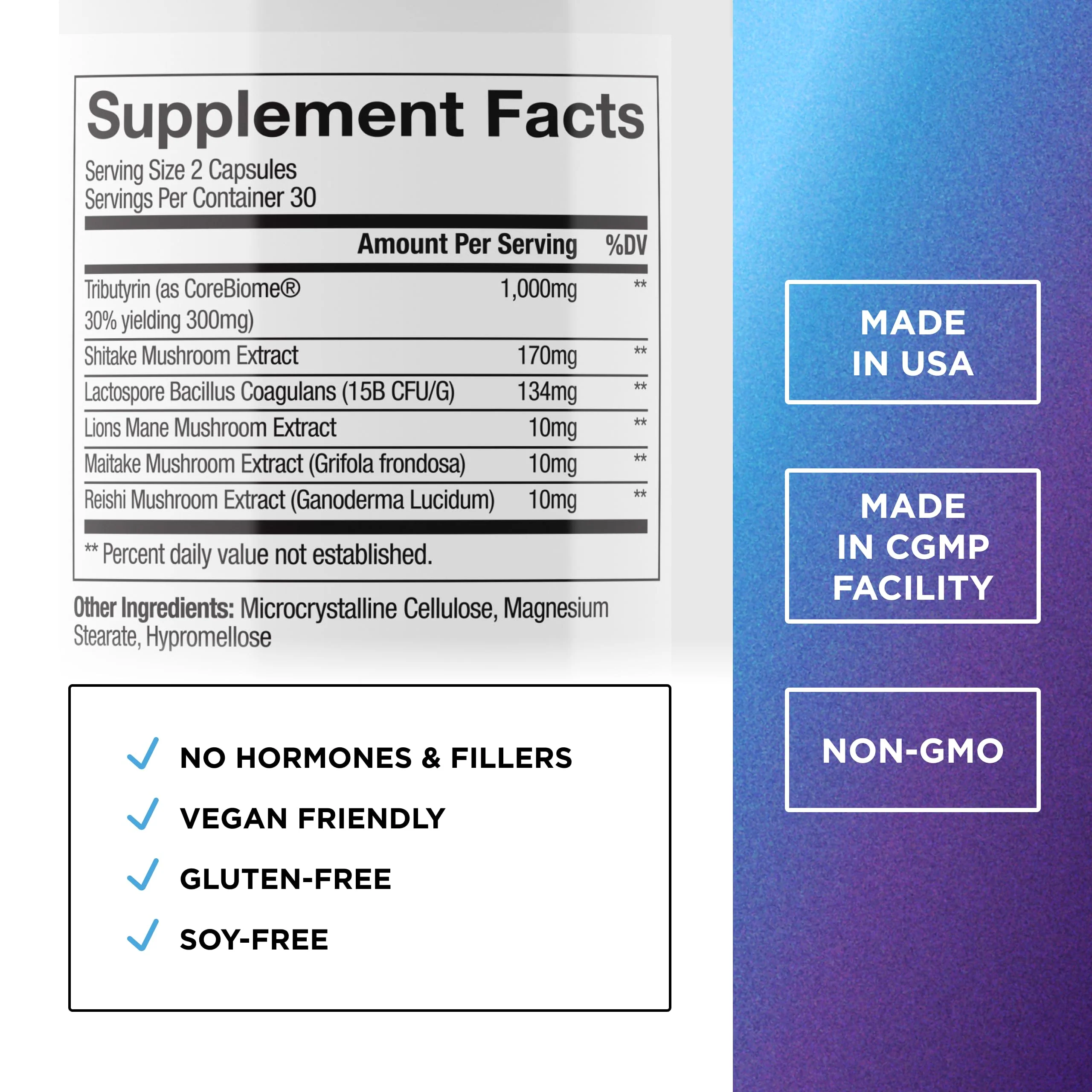DR. EMIL NUTRITION Total Gut Health Complex – Prebiotic, Probiotic & Postbiotic Digestive Health Supplement | 120 Capsules - Image 2