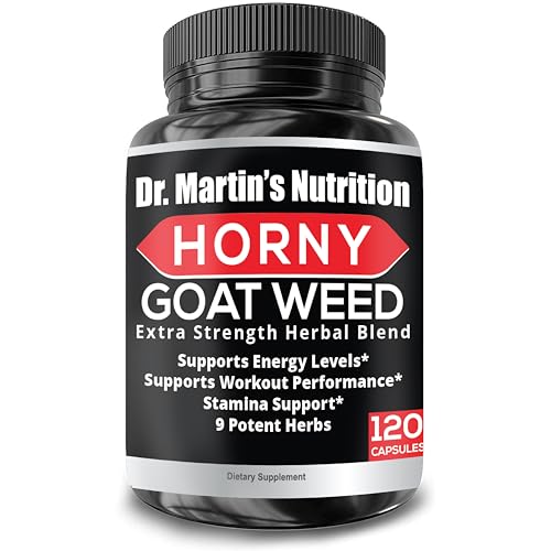 DR. MARTIN'S NUTRITION Super Strength Horny Goat Weed 1590mg – 240 Capsules (Pack of 2) - Image 13