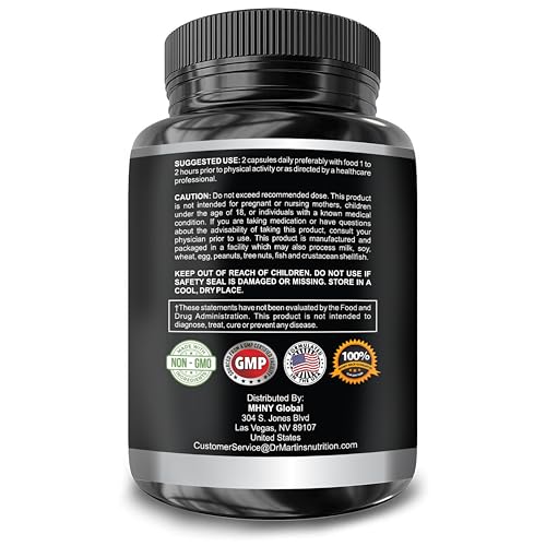 DR. MARTIN'S NUTRITION Super Strength Horny Goat Weed 1590mg – 240 Capsules (Pack of 2) - Image 15