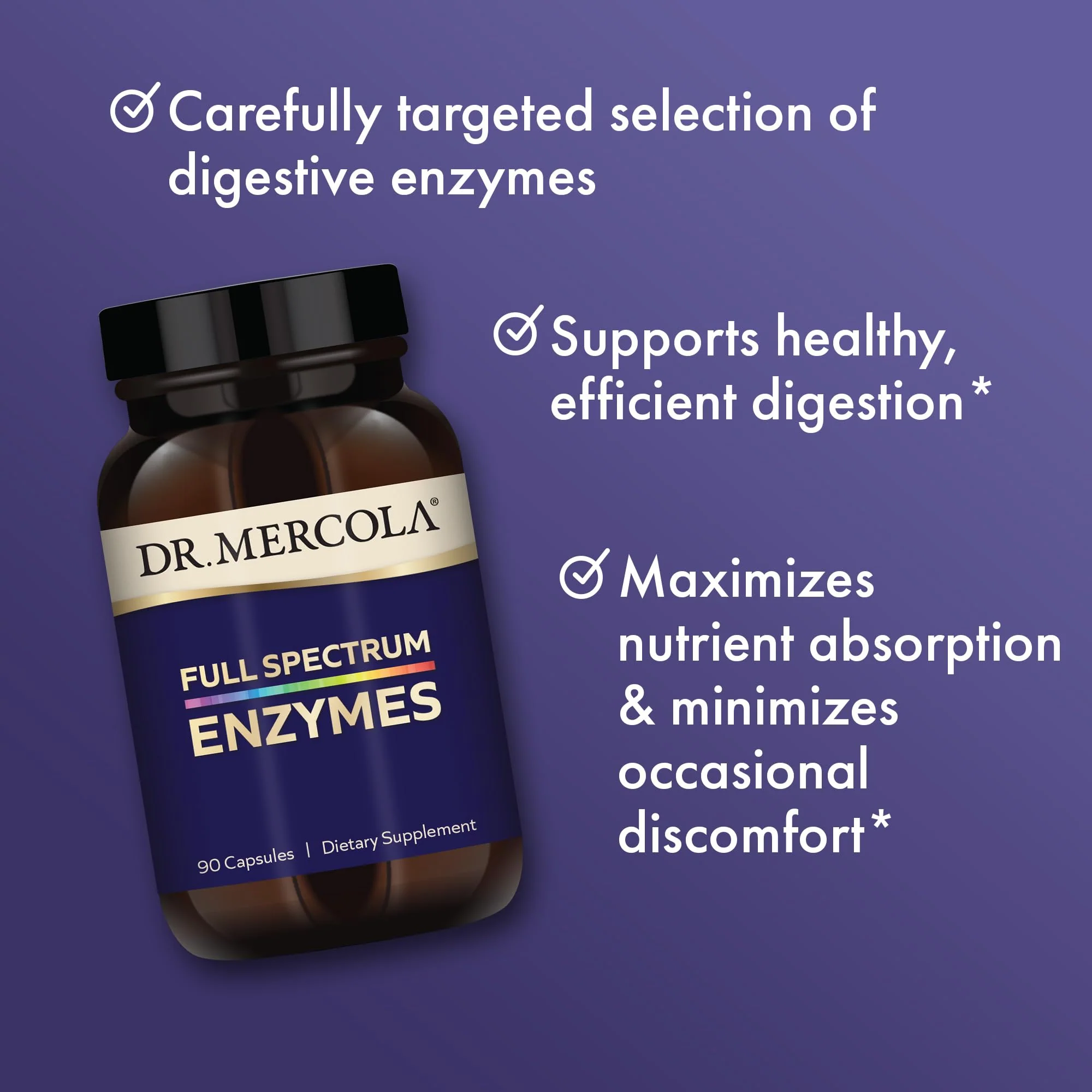 Dr. Mercola Full Spectrum Enzymes – 22 Enzymes | Digestive & Immune Support | Non-GMO, Gluten-Free & Soy-Free | 90 Capsules (3 Pack) - Image 11