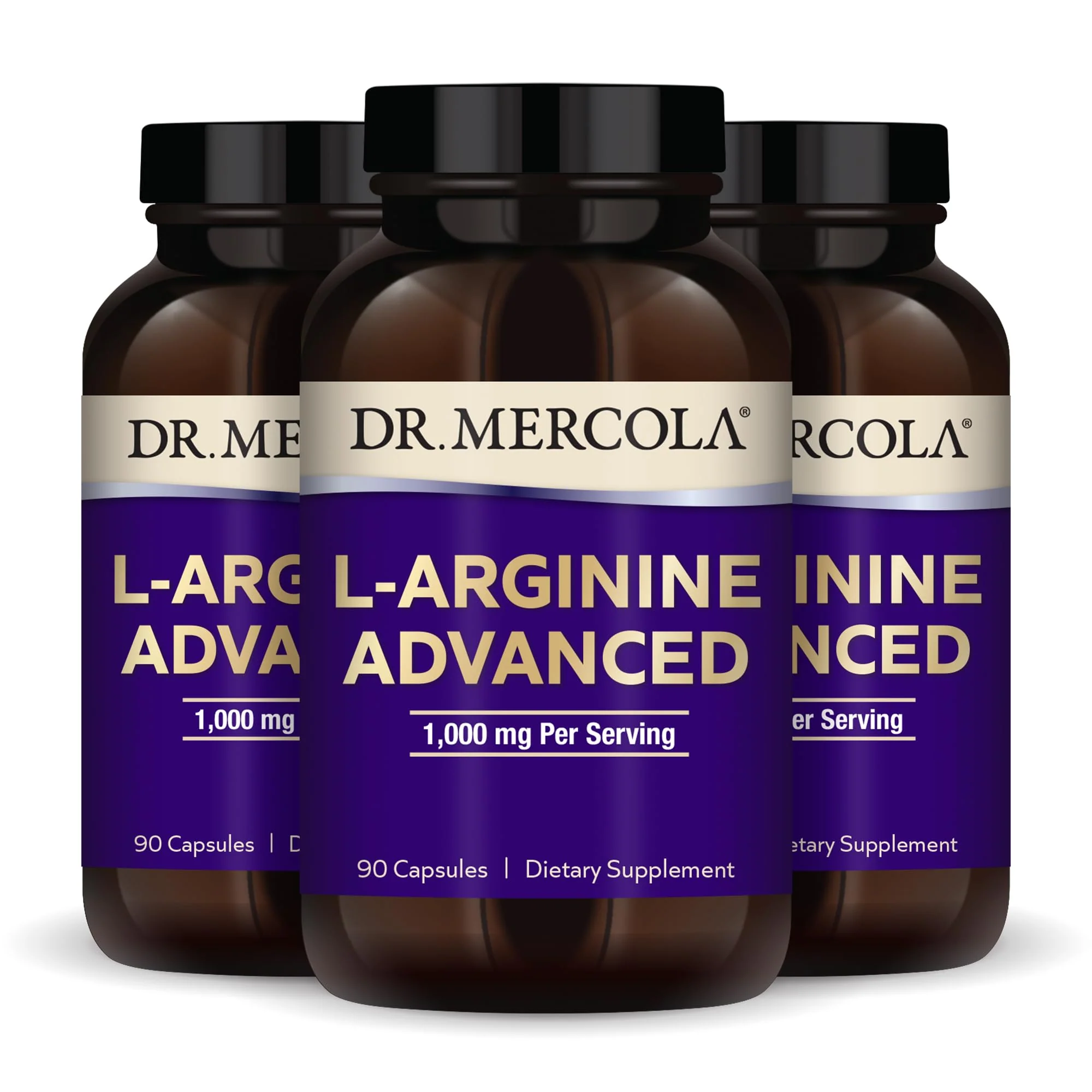 Dr. Mercola L-Arginine Advanced - 30 Servings (90 Capsules) | 1000 mg per Serving | Non-GMO Dietary Supplement - Image 8