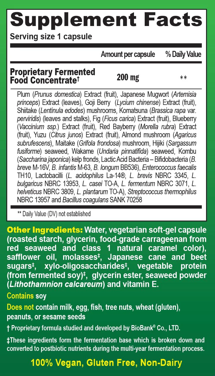 Dr Ohhira's Probiotics Original by Essential Formulas — 3-Year Fermented Prebiotics, Postbiotic Metabolites, 60 Capsules - Image 3