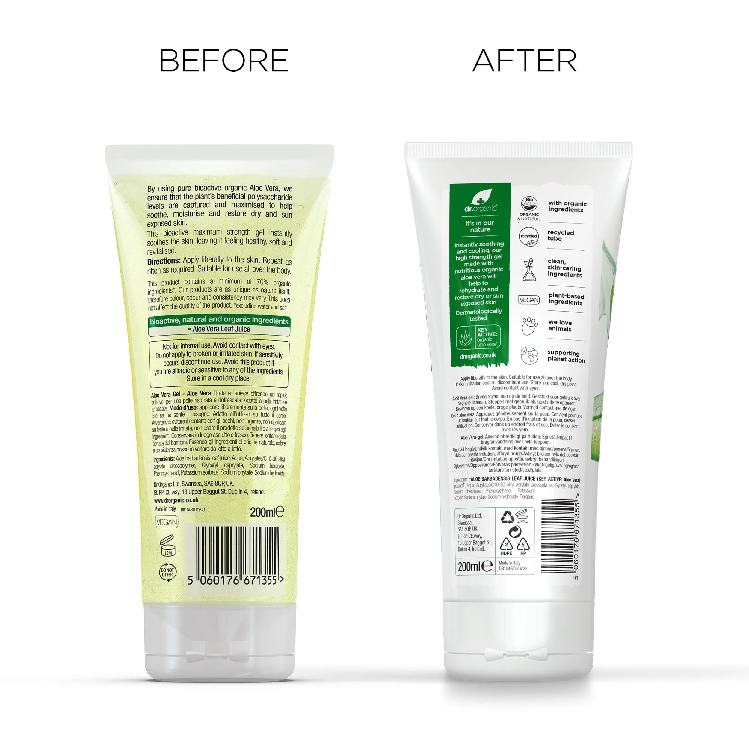 Dr Organic Aloe Vera Gel 200ml - Pure Aloe Vera Skin Care - Image 8