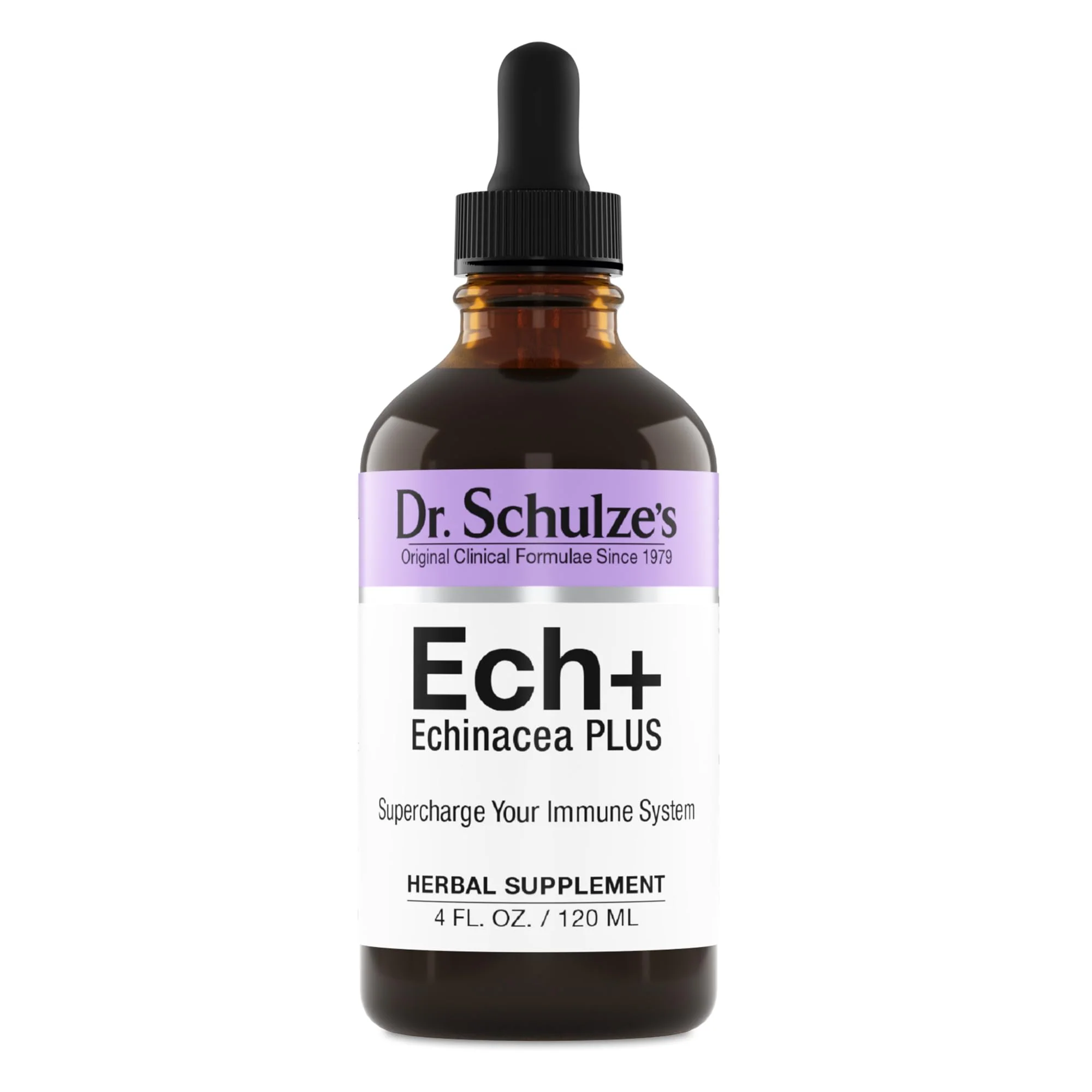 Dr. Schulze's Echinacea Plus - Organic Echinacea Root & Seed, Immune Support, 4 oz
