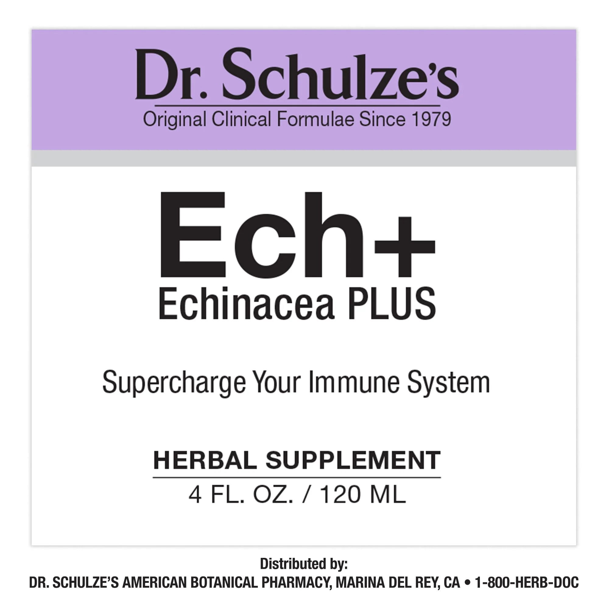 Dr. Schulze's Echinacea Plus - Organic Echinacea Root & Seed, Immune Support, 4 oz - Image 5