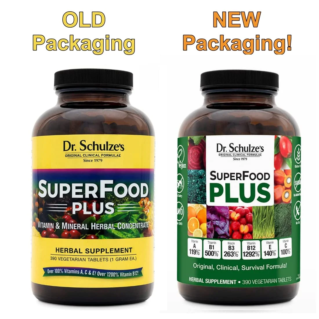 Dr. Schulze's SuperFood Plus | Everyday Plant-Based Nutrition for Wellness | 390 Tablets - Image 10