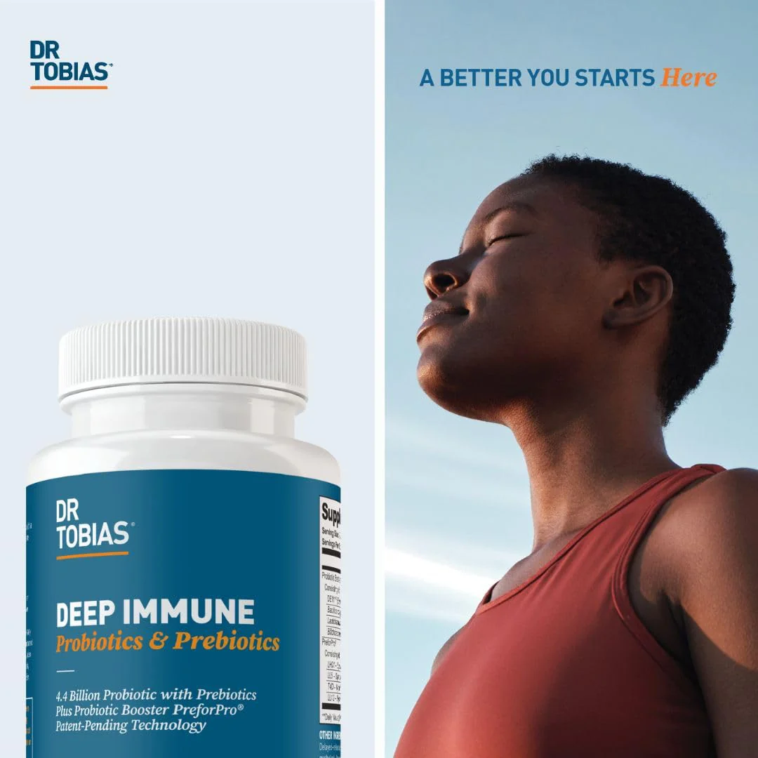 Dr. Tobias Deep Immune Probiotics & Prebiotics – Dual Action Digestive & Immune Support, 180 Capsules - Image 16