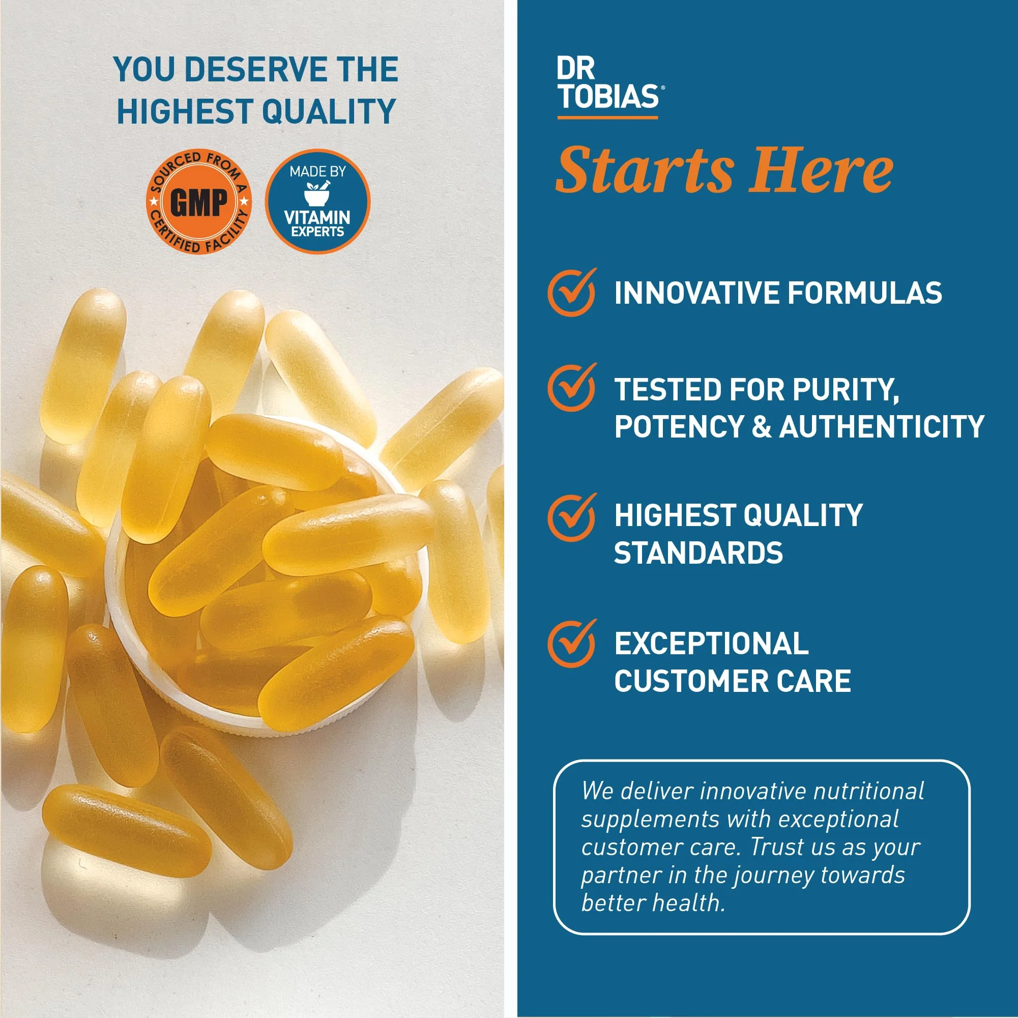 Dr. Tobias Omega-3 Fish Oil 2000mg Triple Strength – 800mg EPA / 600mg DHA per Serving | Heart, Brain & Immune Support | 360 Softgels - Image 5