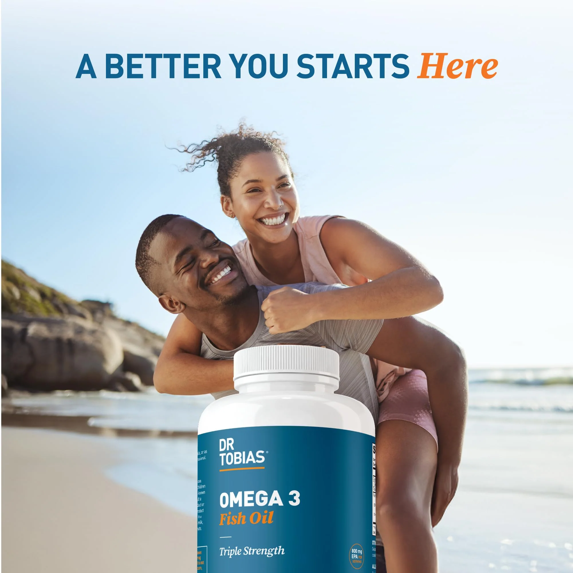 Dr. Tobias Omega-3 Fish Oil 2000mg Triple Strength – 800mg EPA / 600mg DHA per Serving | Heart, Brain & Immune Support | 360 Softgels - Image 8